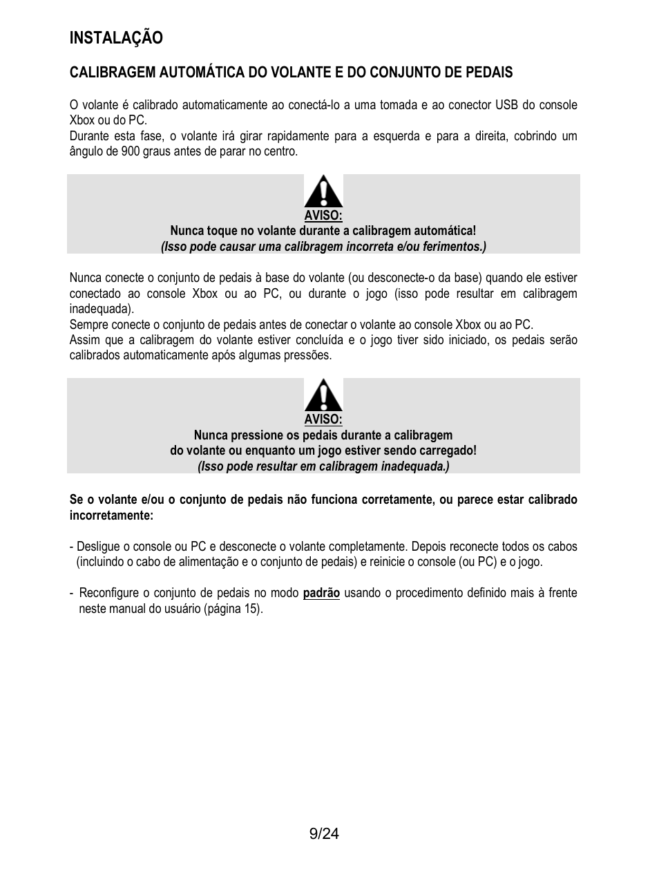 Instalação | Thrustmaster T128 Racing Wheel and Pedal Set for Xbox Series X/S & PC User Manual | Page 178 / 523