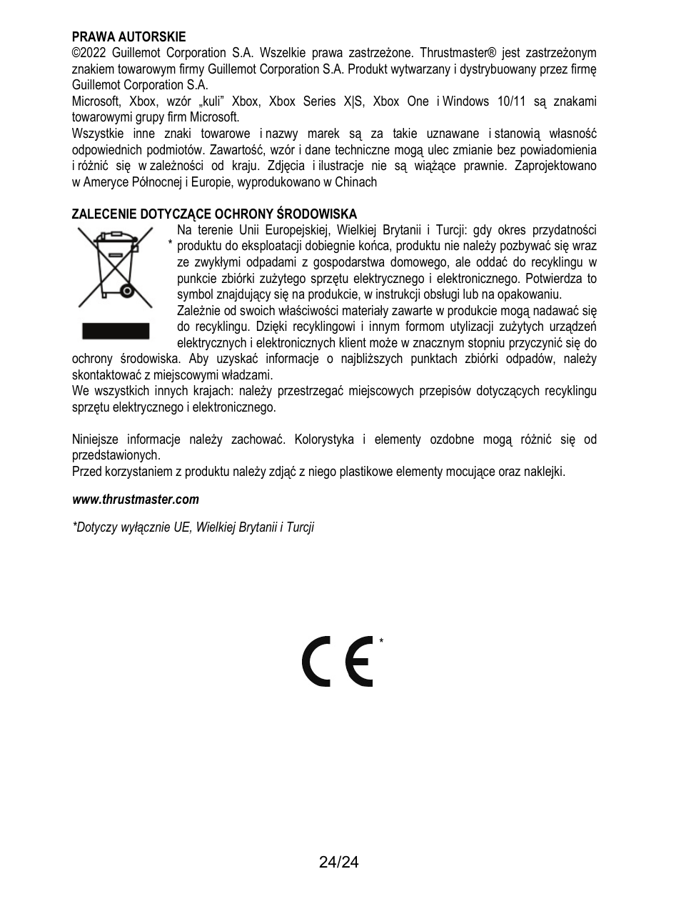 Thrustmaster T128 Racing Wheel and Pedal Set for Xbox Series X/S & PC User Manual | Page 289 / 523