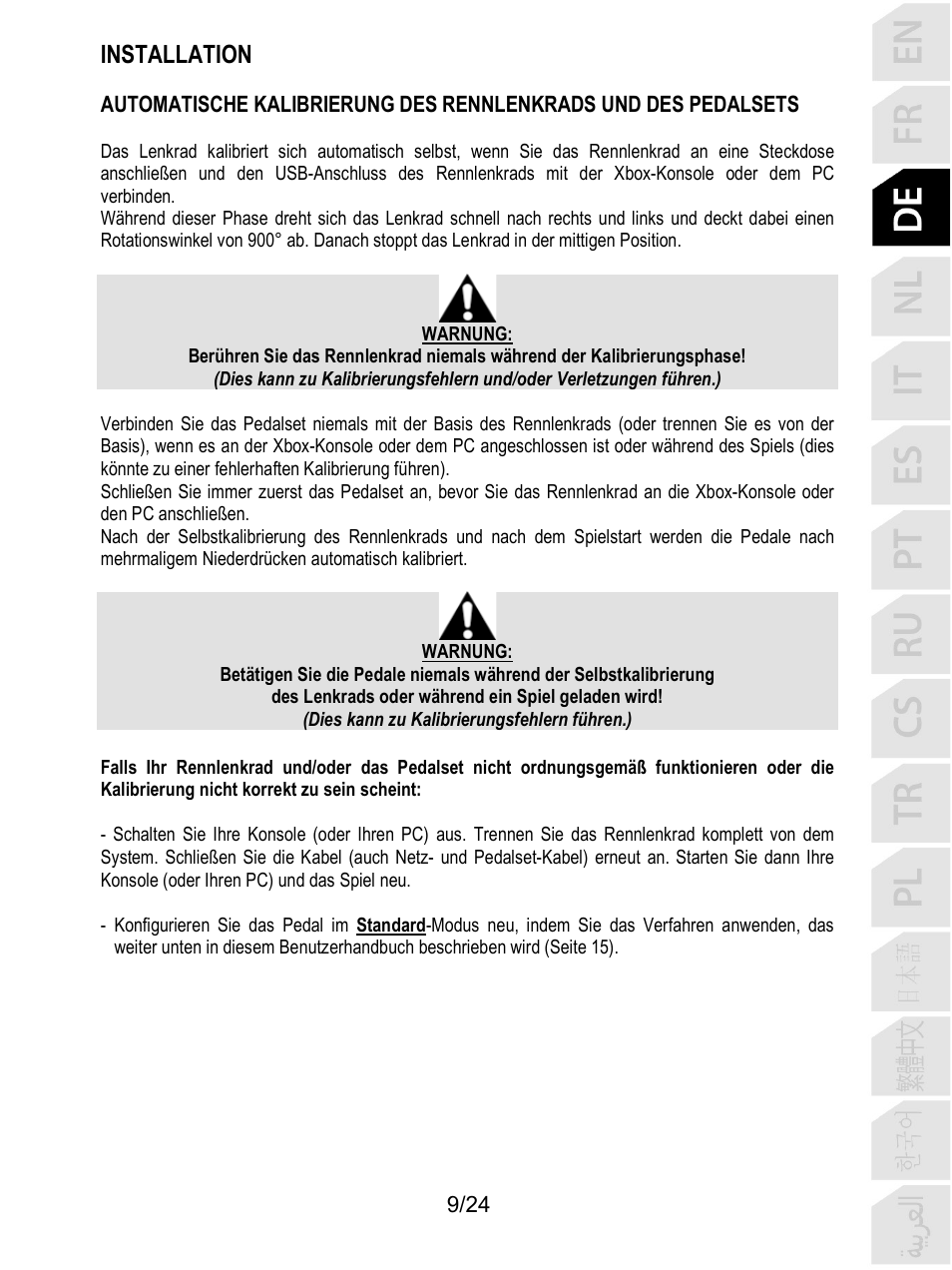 Installation | Thrustmaster T128 Racing Wheel and Pedal Set for Xbox Series X/S & PC User Manual | Page 58 / 523