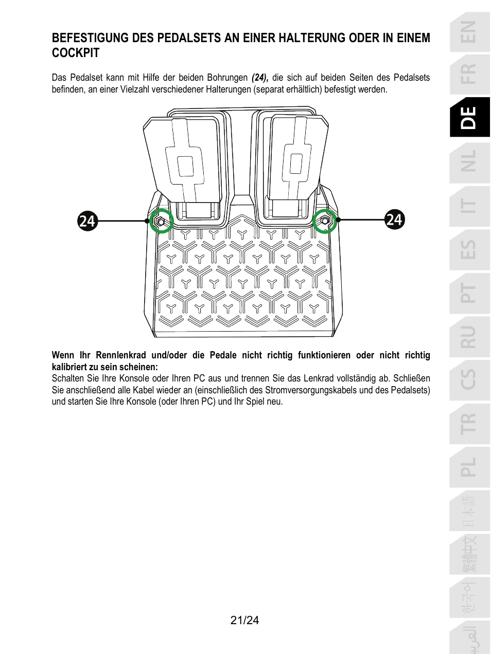 Thrustmaster T128 Racing Wheel and Pedal Set for Xbox Series X/S & PC User Manual | Page 70 / 523