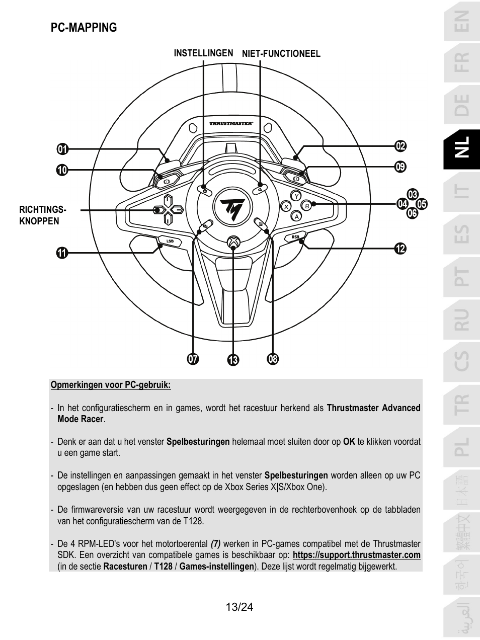 Pc-mapping | Thrustmaster T128 Racing Wheel and Pedal Set for Xbox Series X/S & PC User Manual | Page 86 / 523