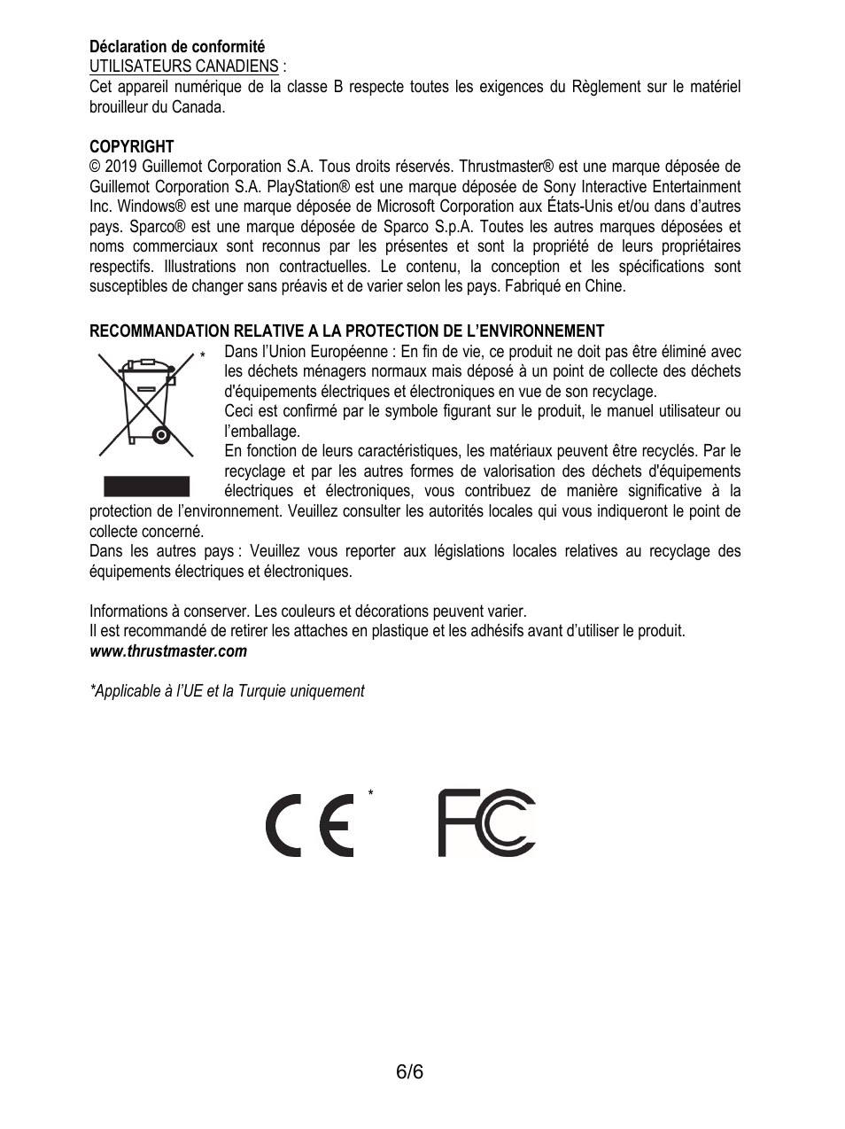 Thrustmaster P310 Mod TM Competition Add-On SpWheel User Manual | Page 13 / 95