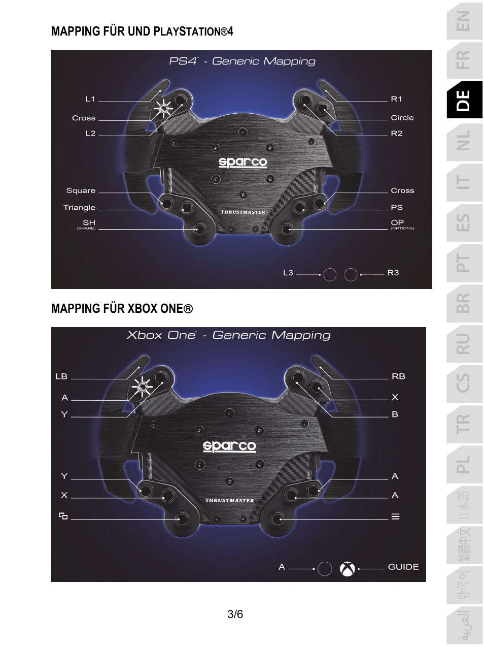 Thrustmaster P310 Mod TM Competition Add-On SpWheel User Manual | Page 16 / 95