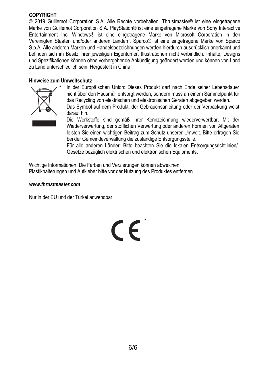 Thrustmaster P310 Mod TM Competition Add-On SpWheel User Manual | Page 19 / 95