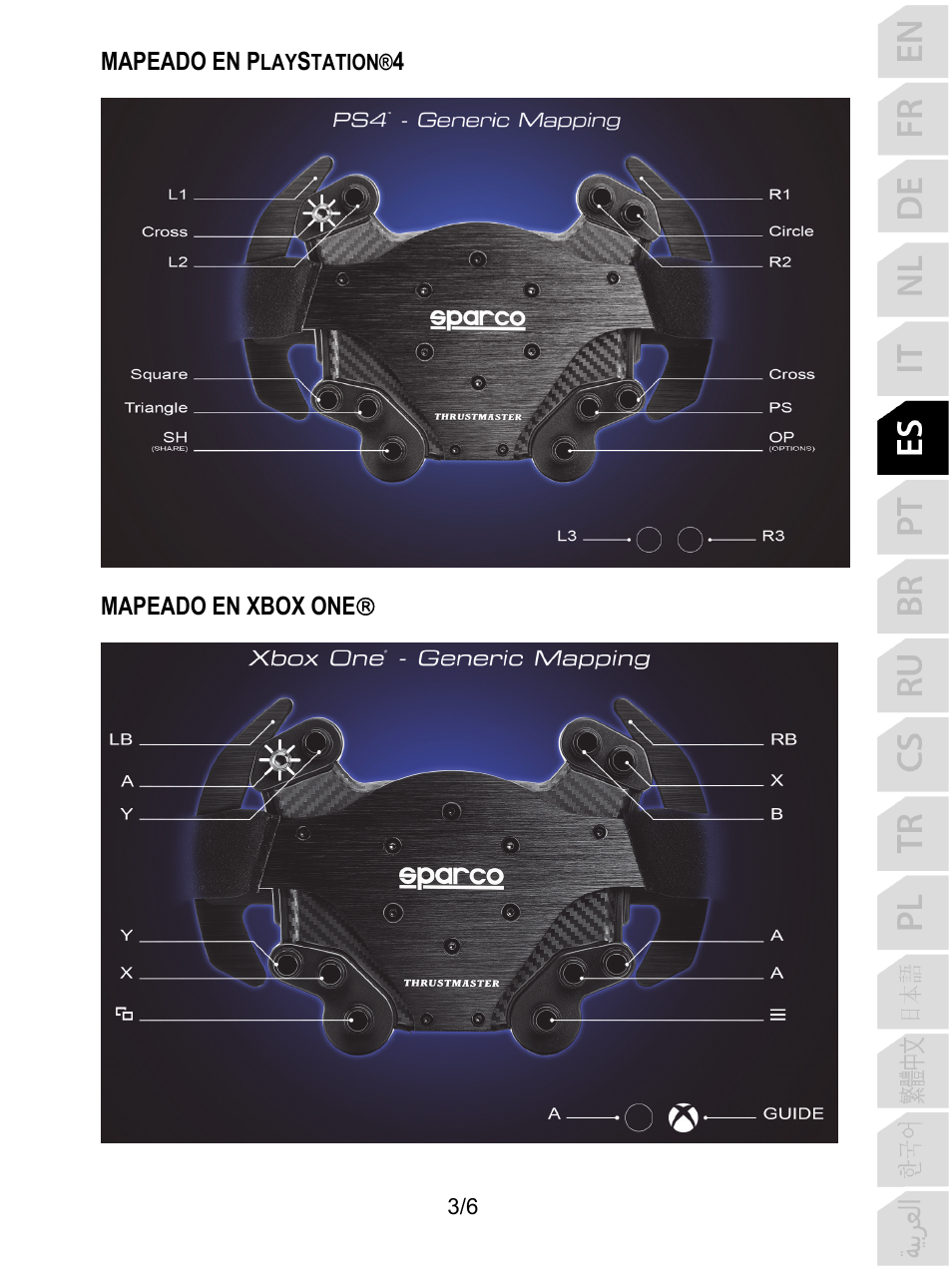 Thrustmaster P310 Mod TM Competition Add-On SpWheel User Manual | Page 34 / 95