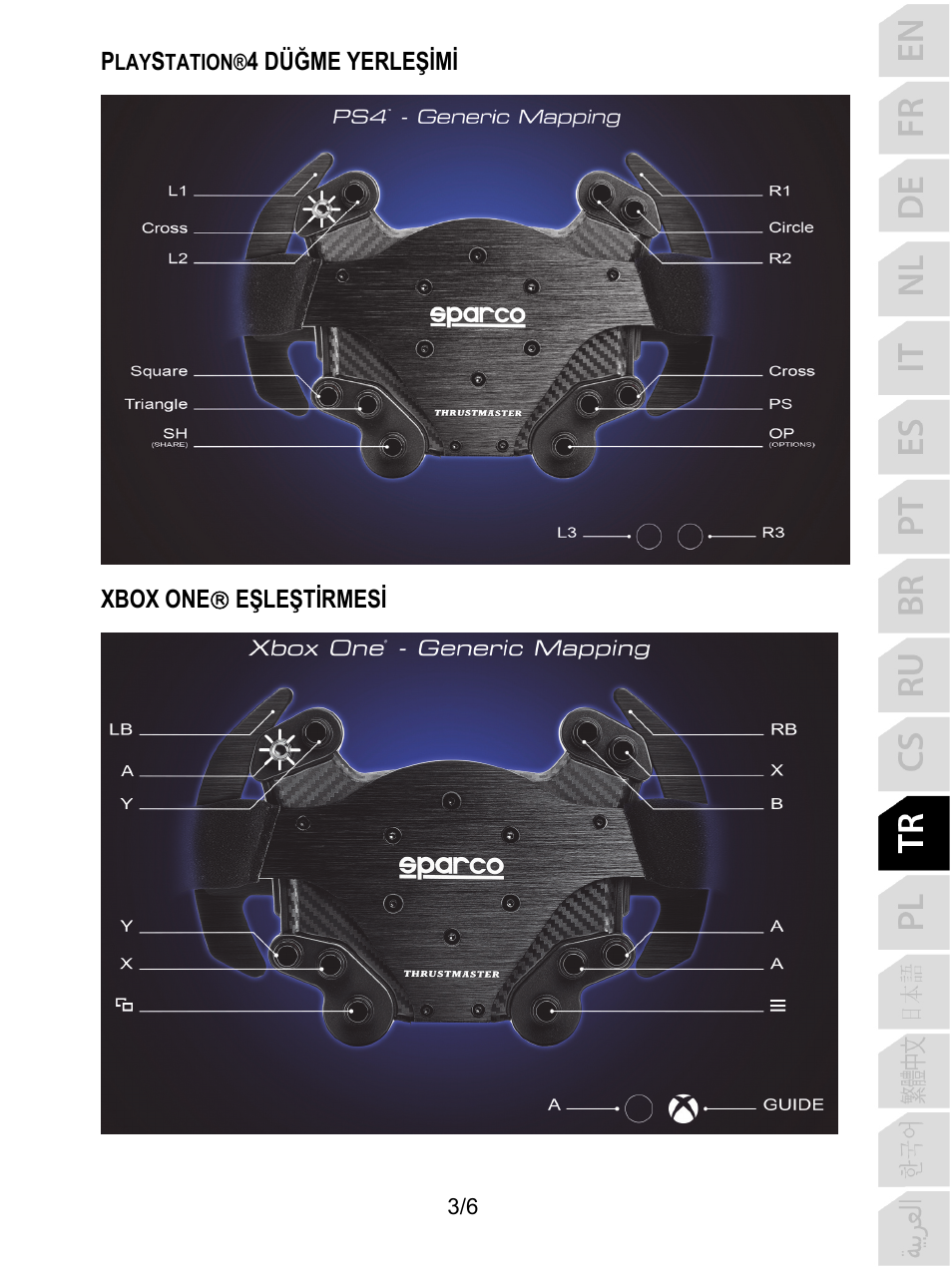 Thrustmaster P310 Mod TM Competition Add-On SpWheel User Manual | Page 64 / 95