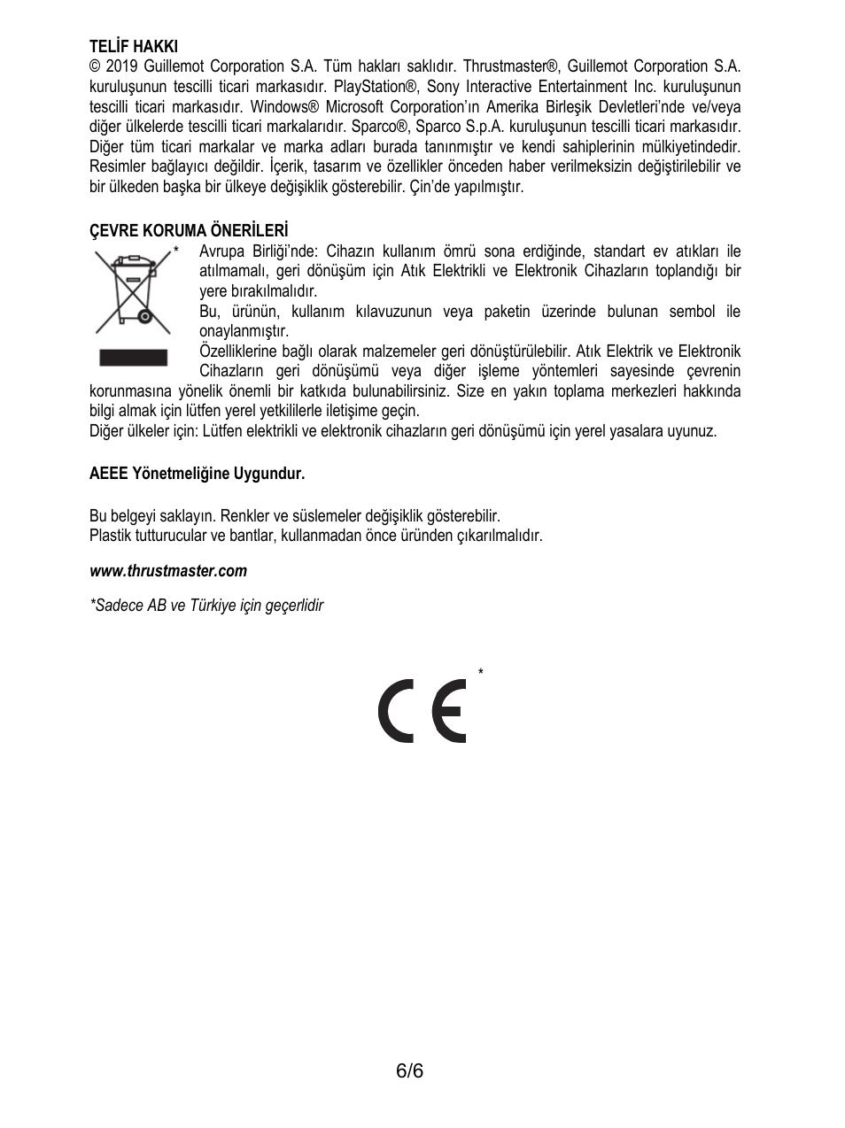 Thrustmaster P310 Mod TM Competition Add-On SpWheel User Manual | Page 67 / 95