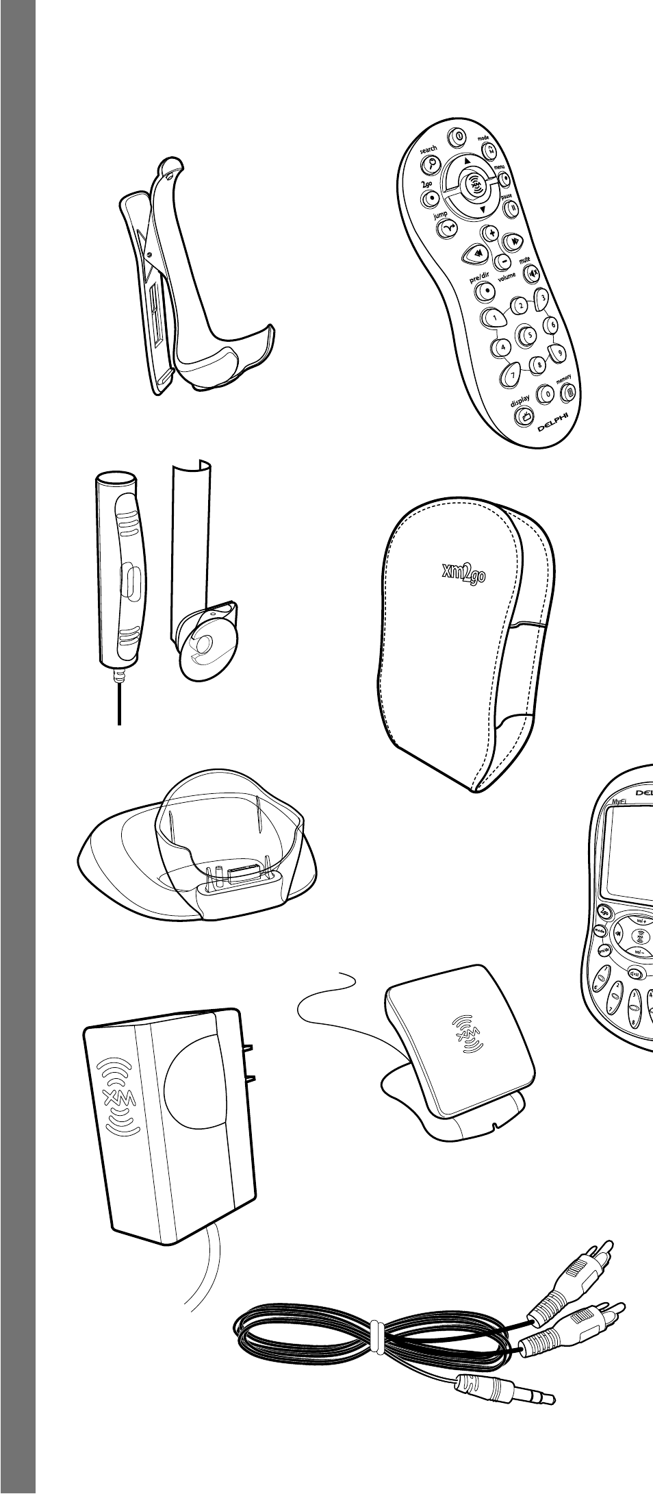 Stuff, What’s in the box | Delphi XM2GO SA10113 User Manual | Page 2 / 10