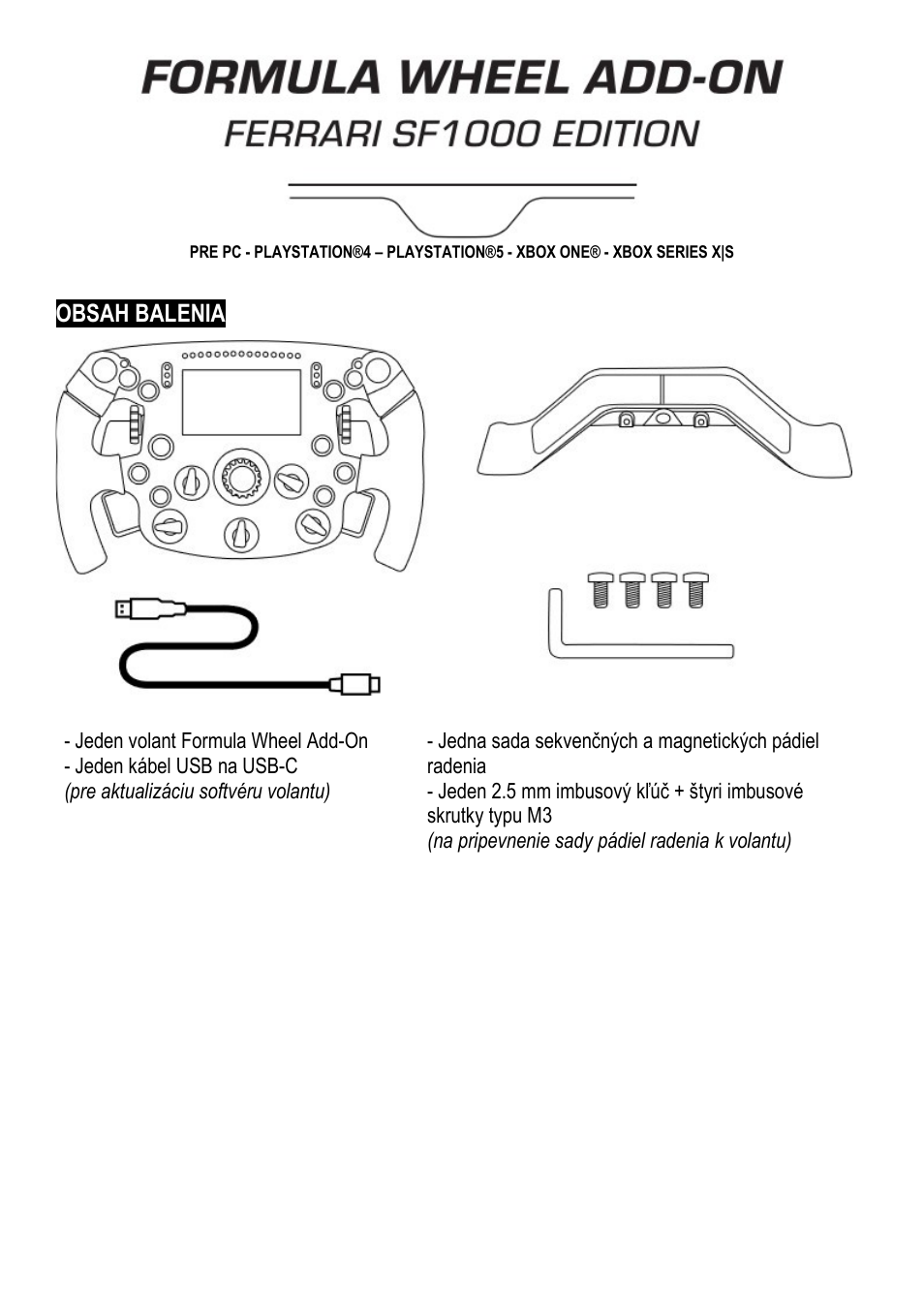 Thrustmaster Add-On Formula Wheel (Ferrari SF1000 Edition) User Manual | Page 202 / 249