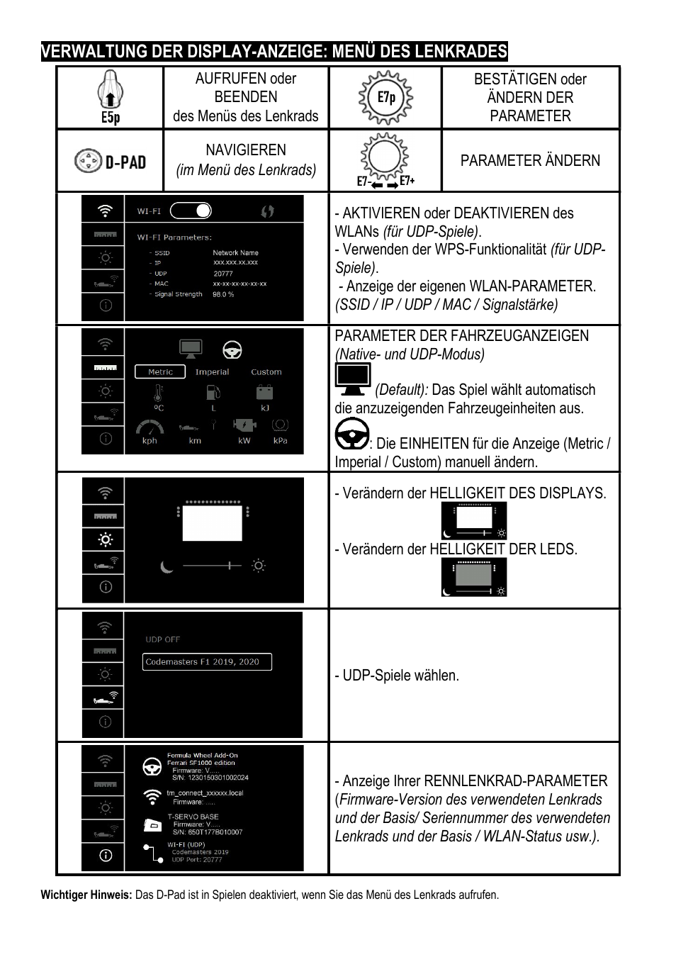 Thrustmaster Add-On Formula Wheel (Ferrari SF1000 Edition) User Manual | Page 34 / 249