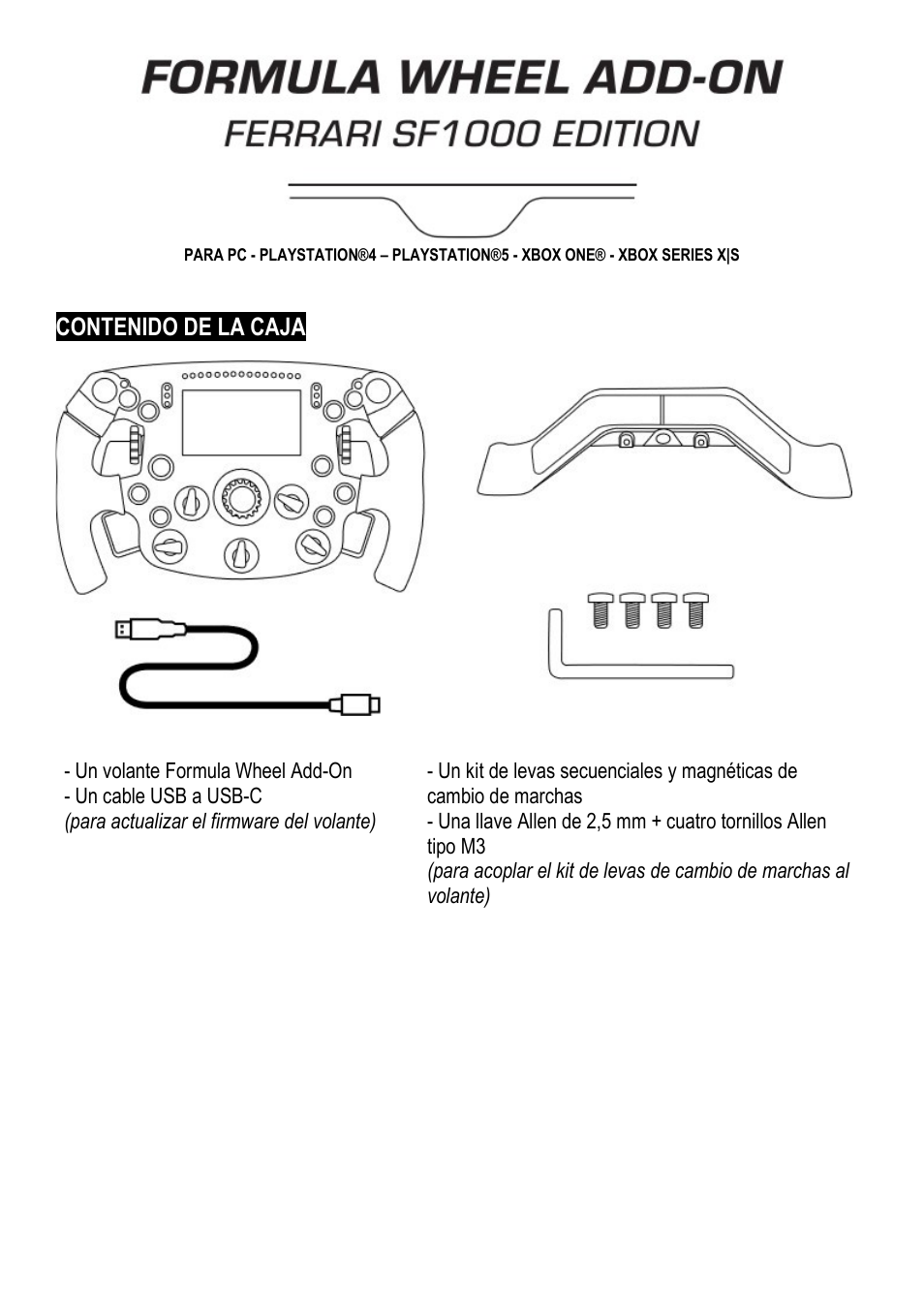 Thrustmaster Add-On Formula Wheel (Ferrari SF1000 Edition) User Manual | Page 62 / 249