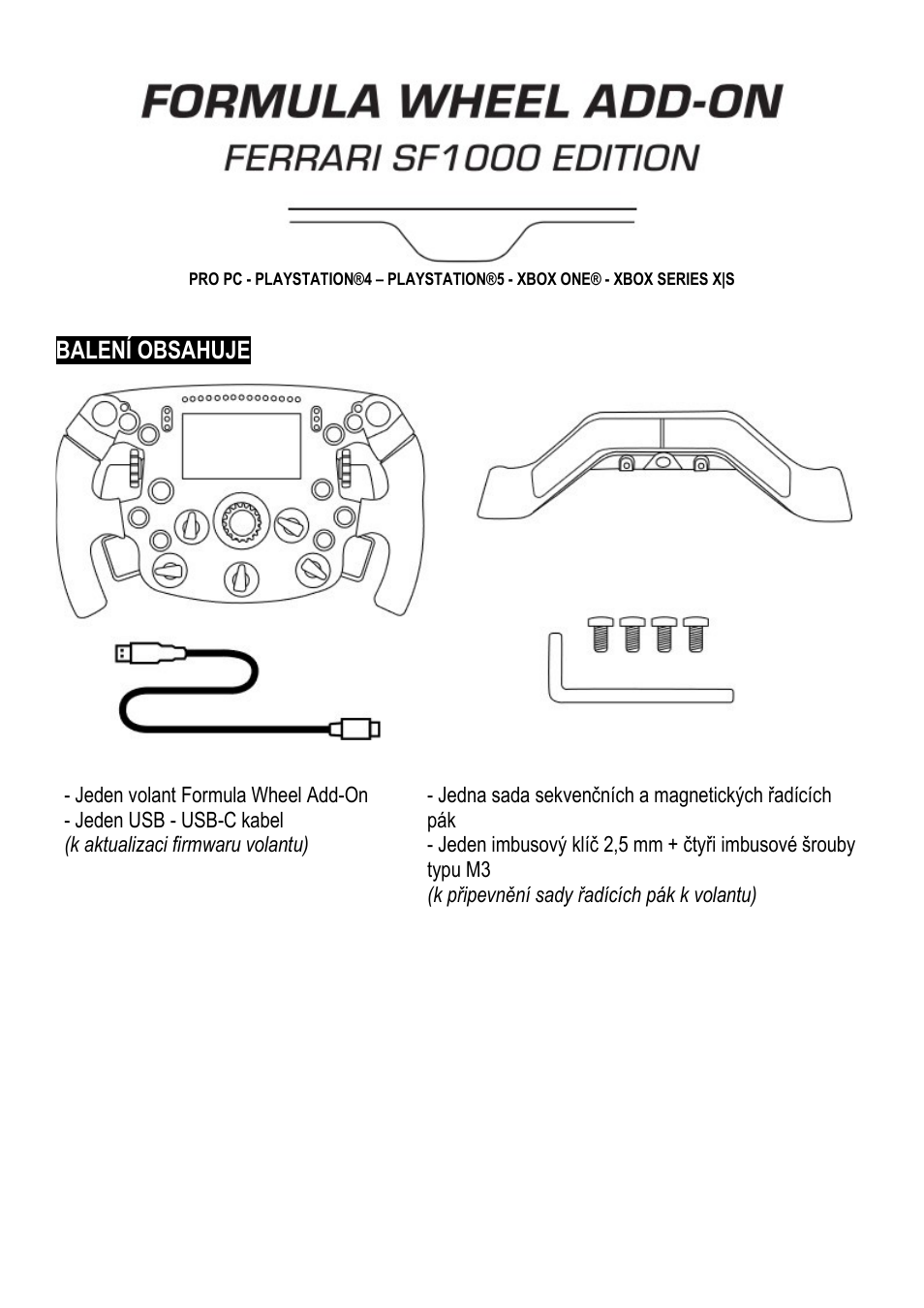 Thrustmaster Add-On Formula Wheel (Ferrari SF1000 Edition) User Manual | Page 98 / 249