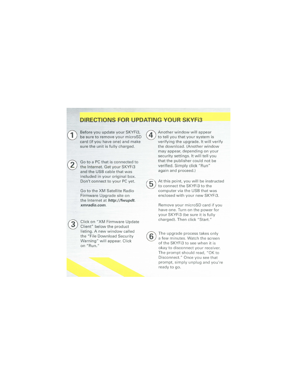 Directions for updating the unit | Delphi SA10221 User Manual | Page 45 / 45