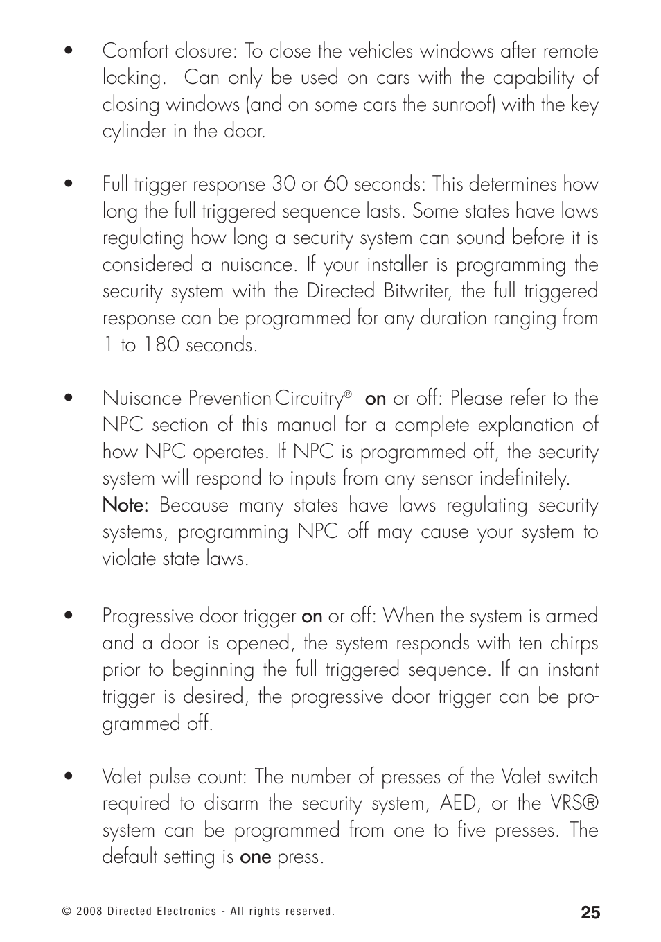 Directed Electronics 460MAX User Manual | Page 27 / 40