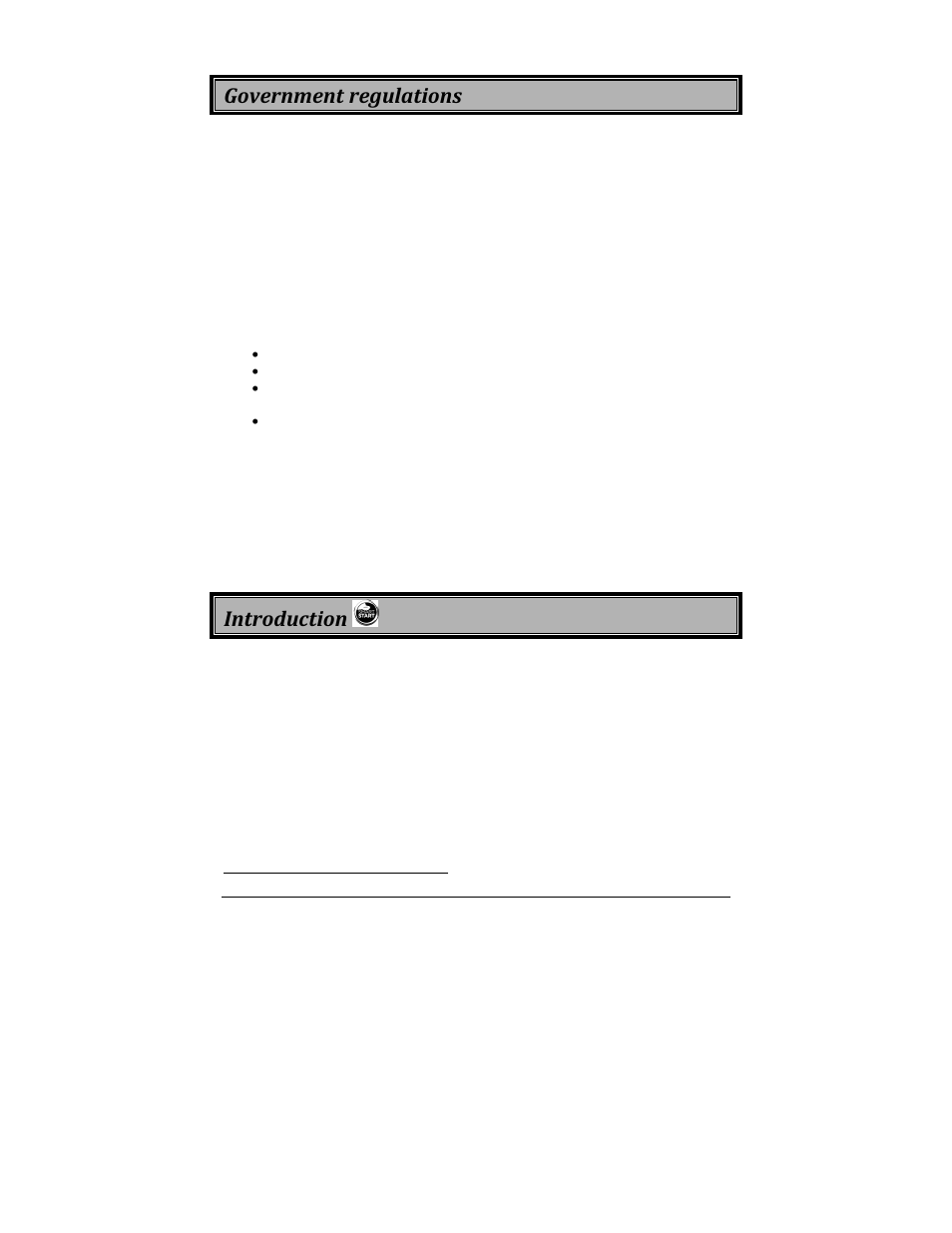 Government regulations, Introduction | Directed Electronics AS-1775 User Manual | Page 3 / 13