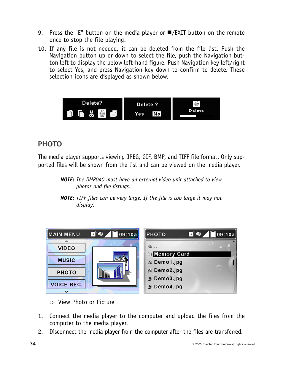 Photo | Directed Electronics OHV901 User Manual | Page 34 / 58