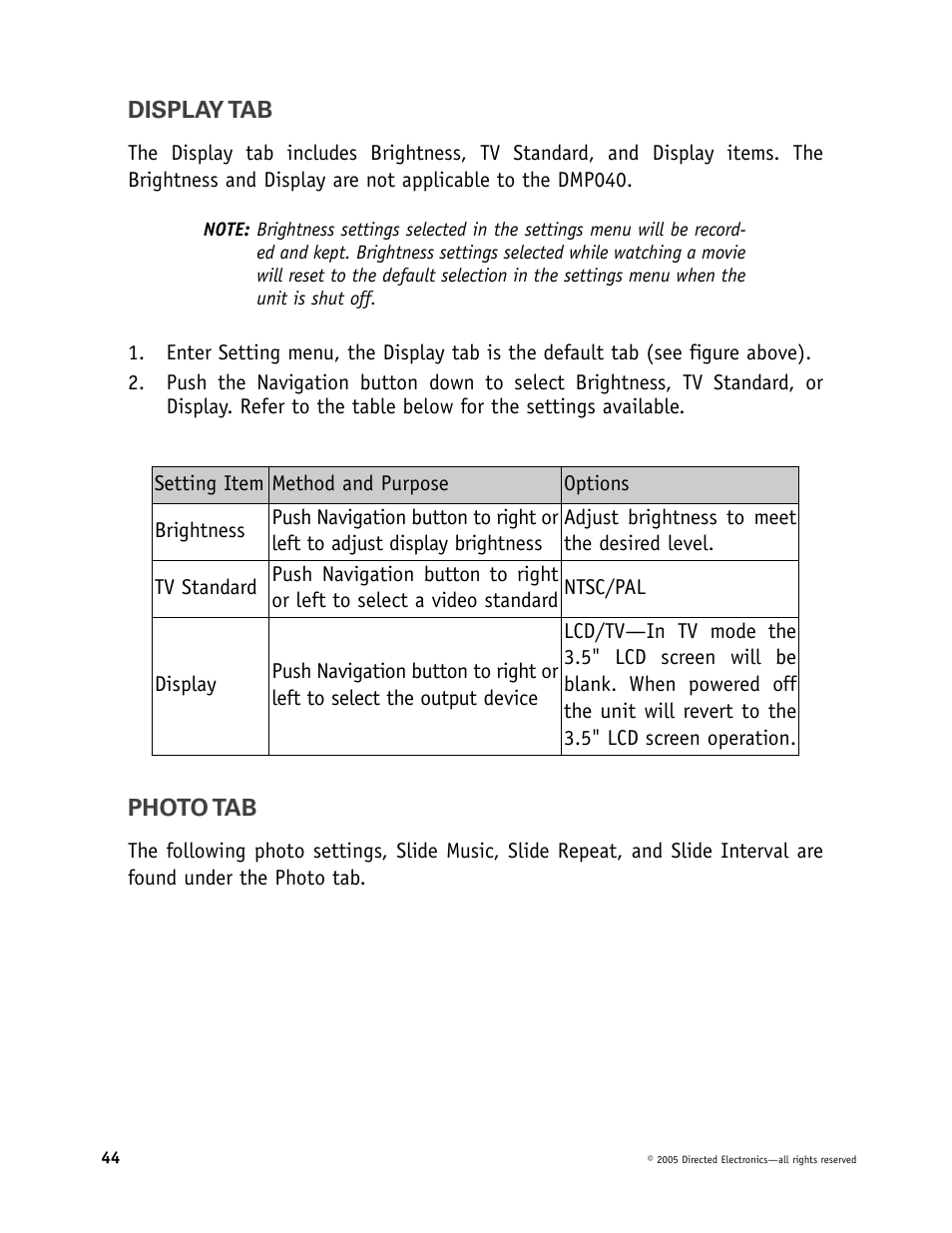 Directed Electronics OHV901 User Manual | Page 44 / 58