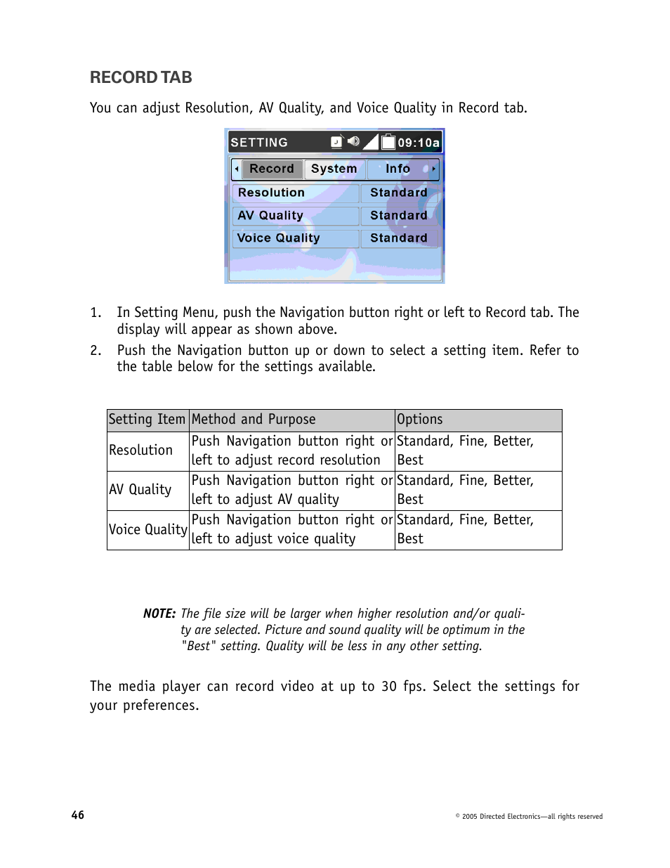 Directed Electronics OHV901 User Manual | Page 46 / 58