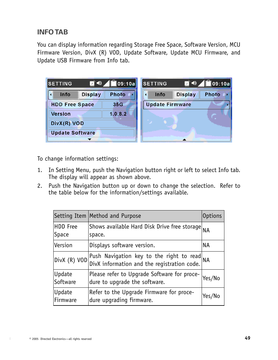 Directed Electronics OHV901 User Manual | Page 49 / 58