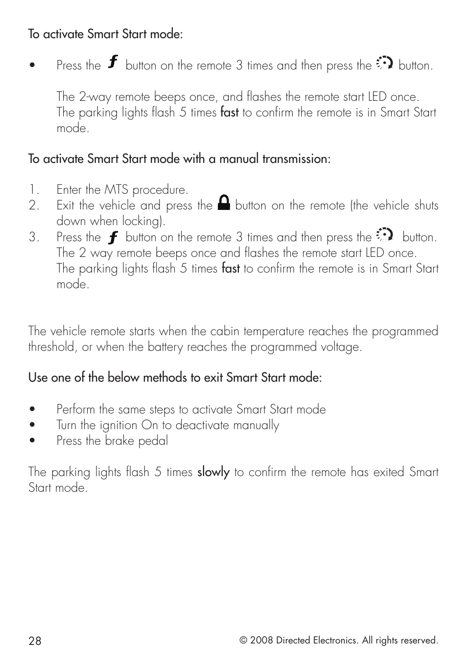 Directed Electronics 580 User Manual | Page 28 / 44