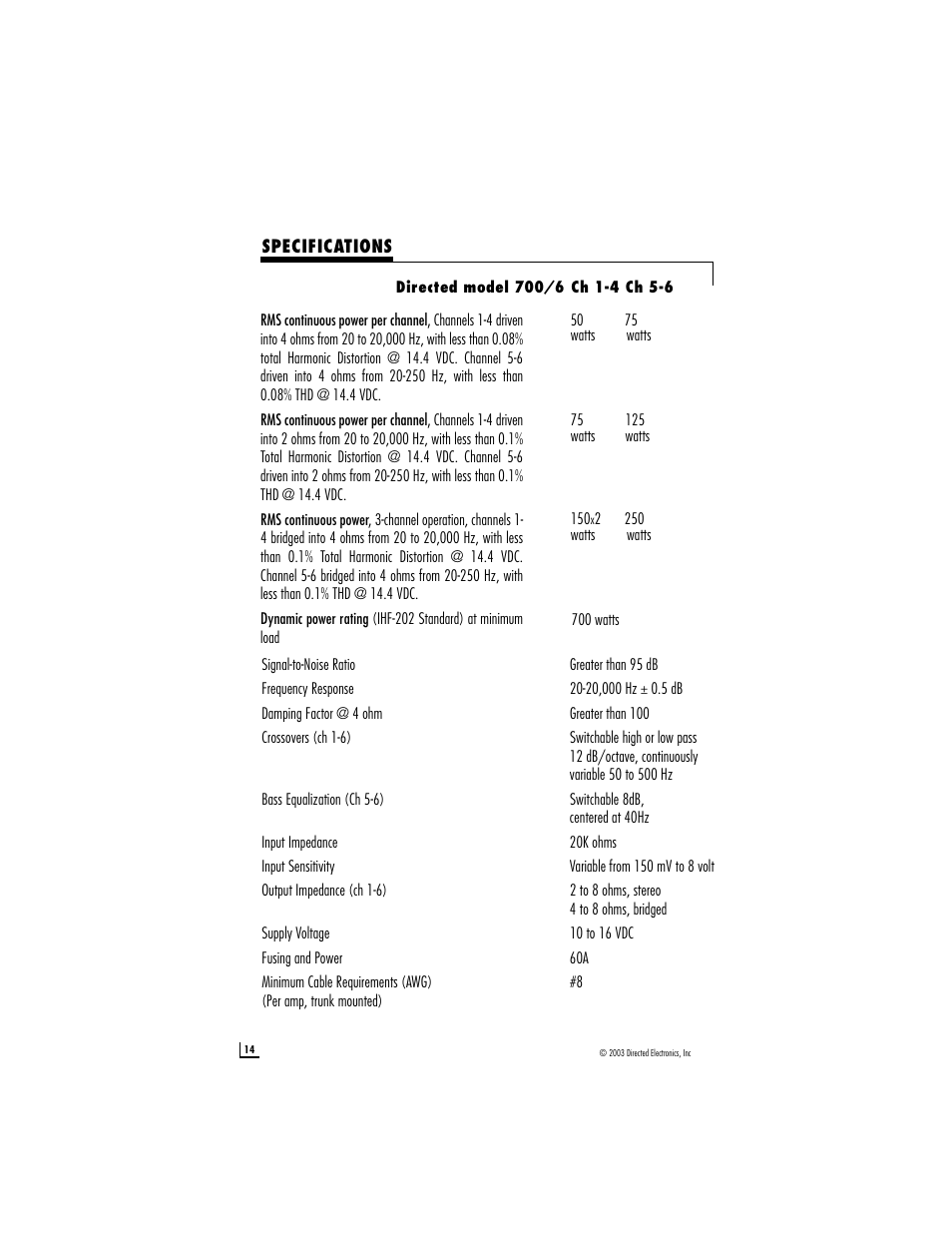 Directed Electronics 6 User Manual | Page 14 / 15