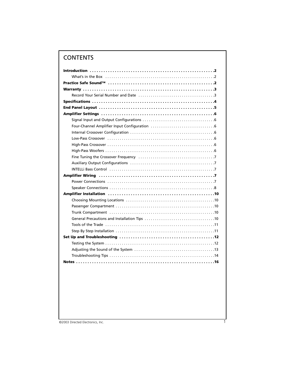 Directed Electronics ORION 8004 User Manual | Page 2 / 18