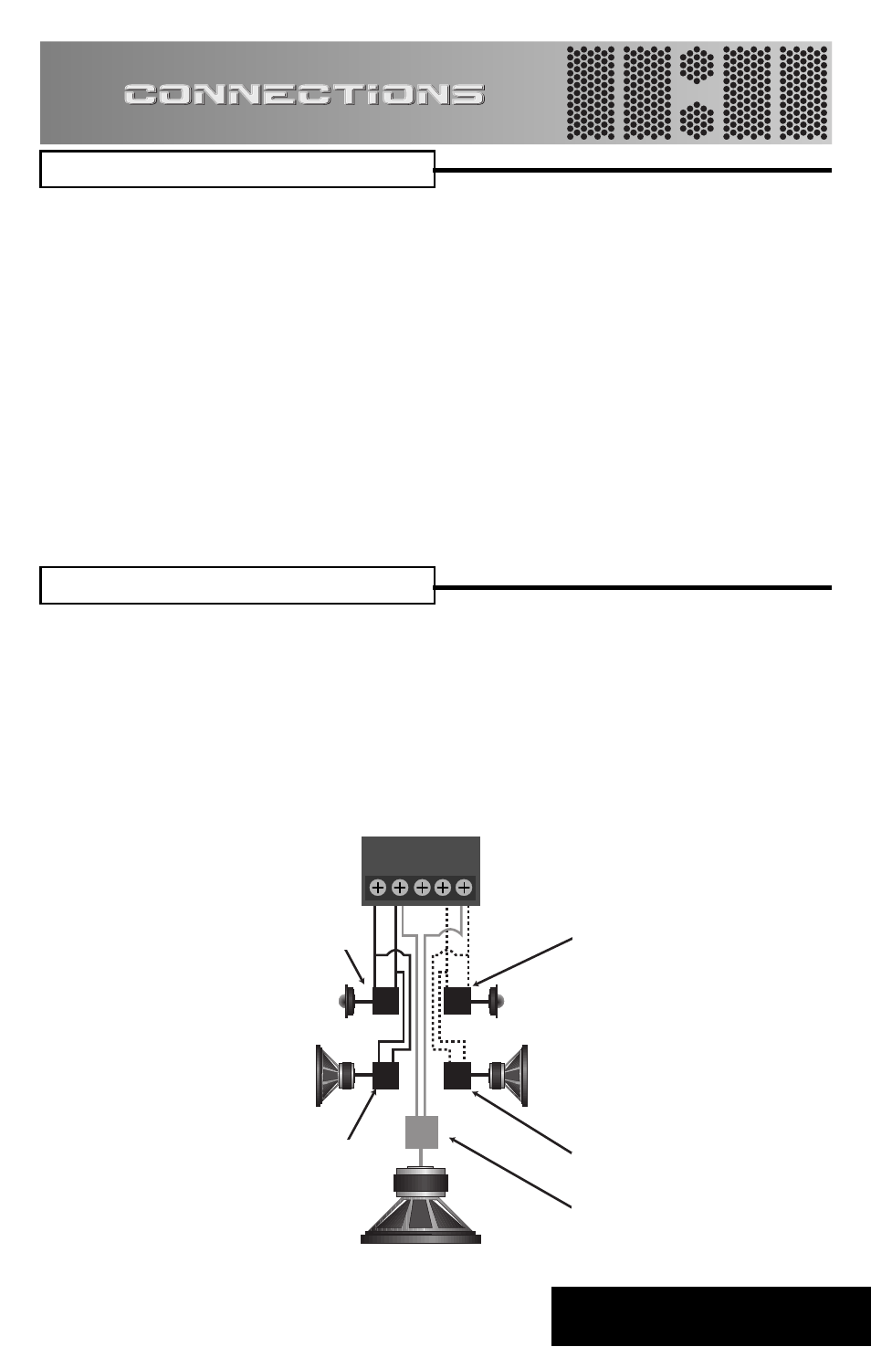 Connections (cont.), Back to contents | Directed Electronics Tube Driver System TD275/2150 User Manual | Page 8 / 19