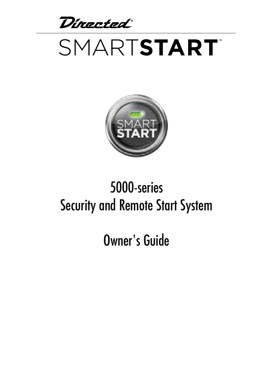 Directed Electronics SMARTSTART 5000 User Manual | 36 pages