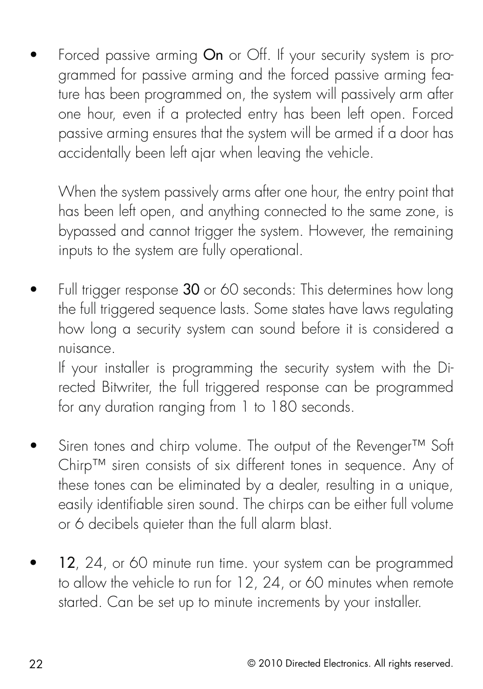 Directed Electronics SMARTSTART 5000 User Manual | Page 26 / 36