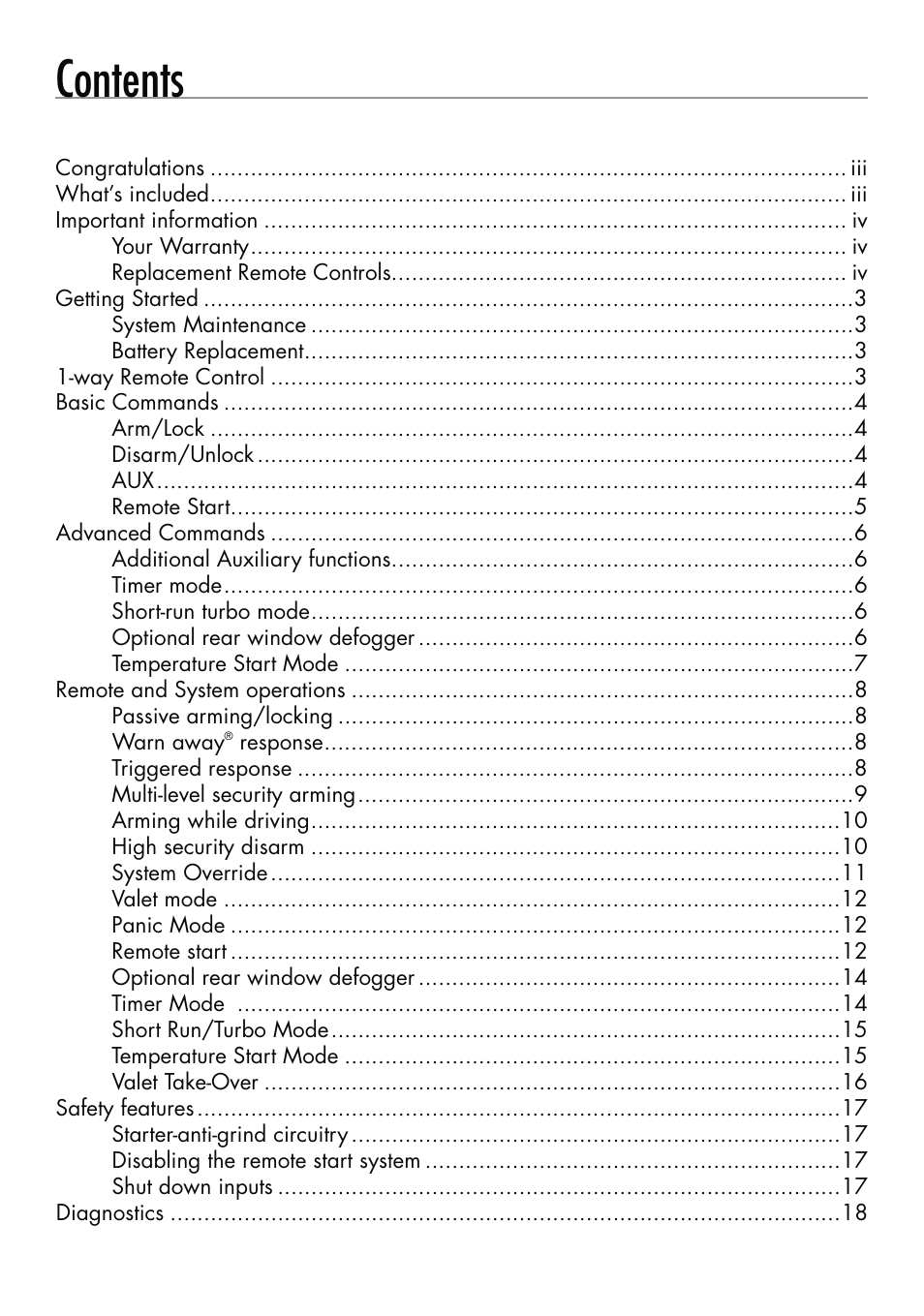 Directed Electronics SMARTSTART 5000 User Manual | Page 5 / 36