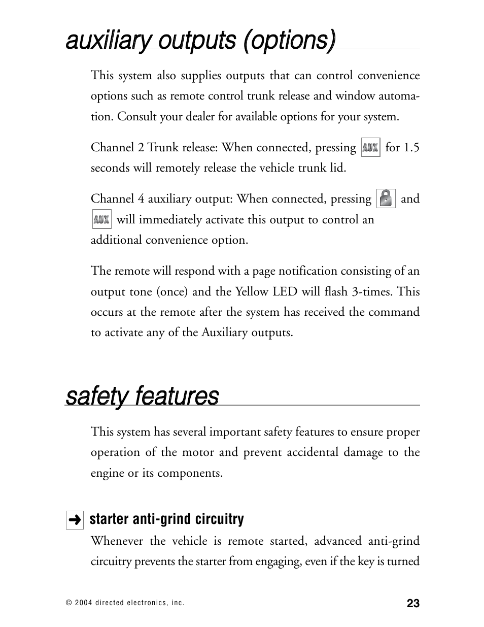 Ssa affe ettyy ffe ea attu urre ess | Directed Electronics AMX 8.5 User Manual | Page 26 / 37
