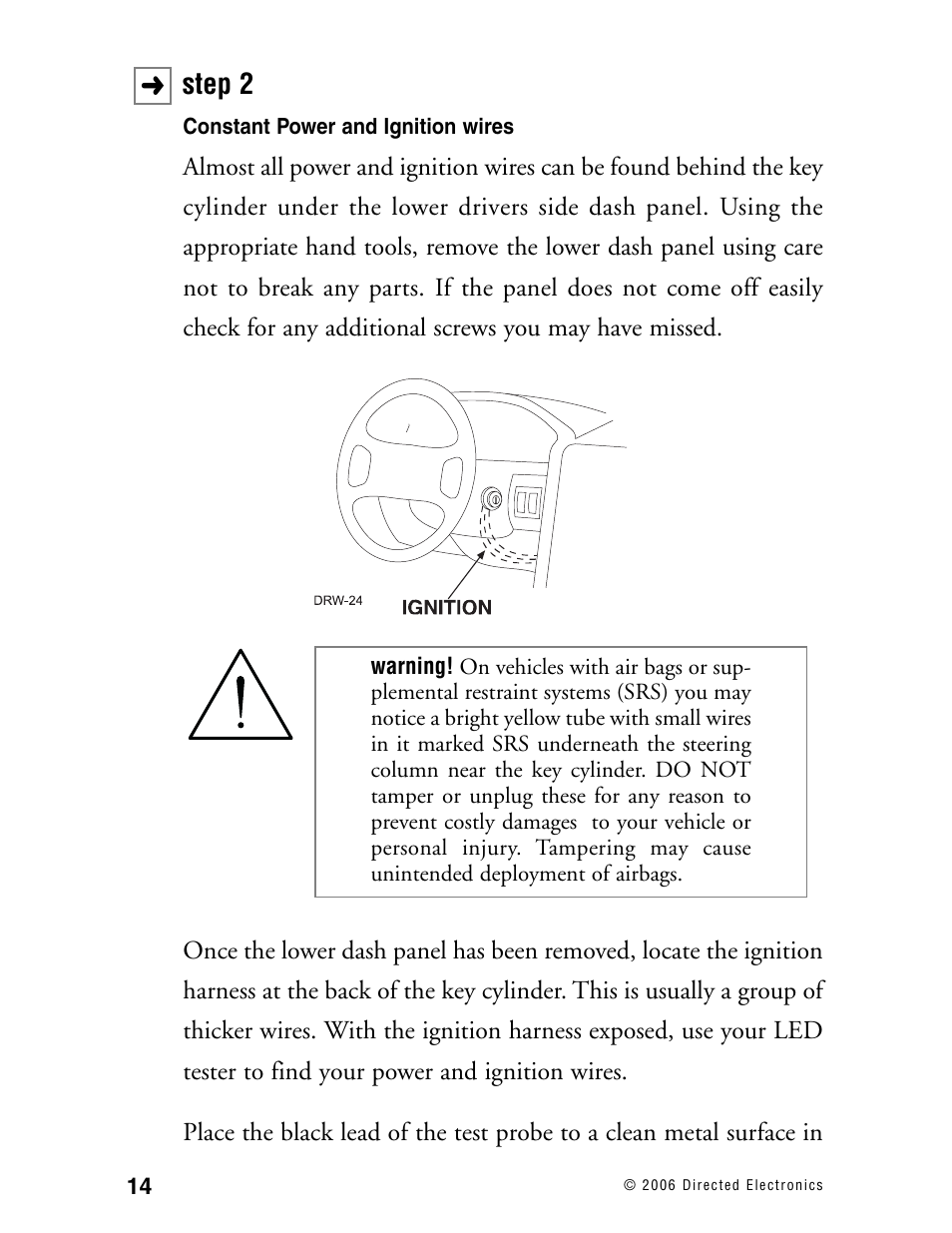 Step 2 | Directed Electronics Ready Remote User Manual | Page 18 / 70