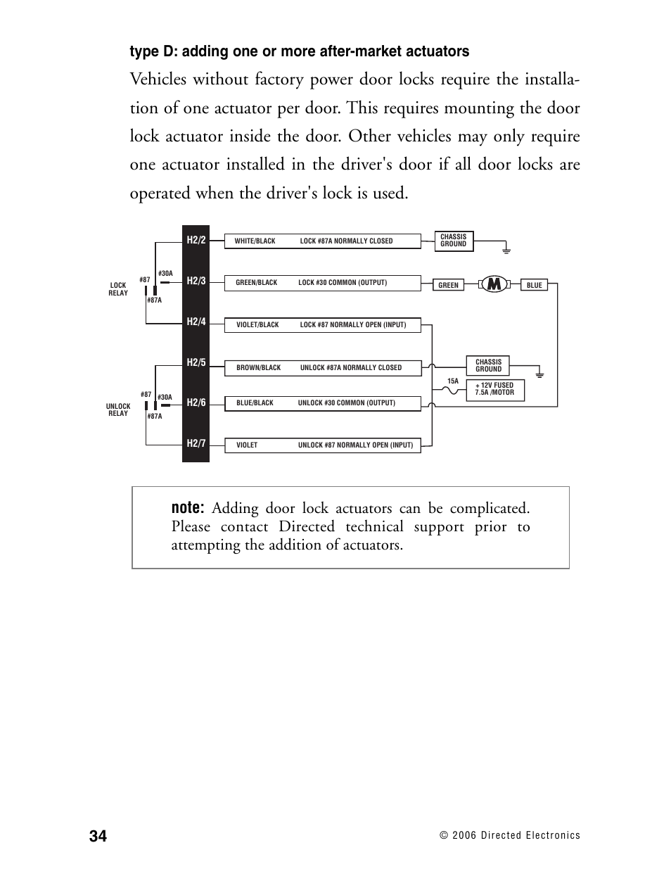 Type d: adding one or more after-market actuators | Directed Electronics Ready Remote User Manual | Page 38 / 70