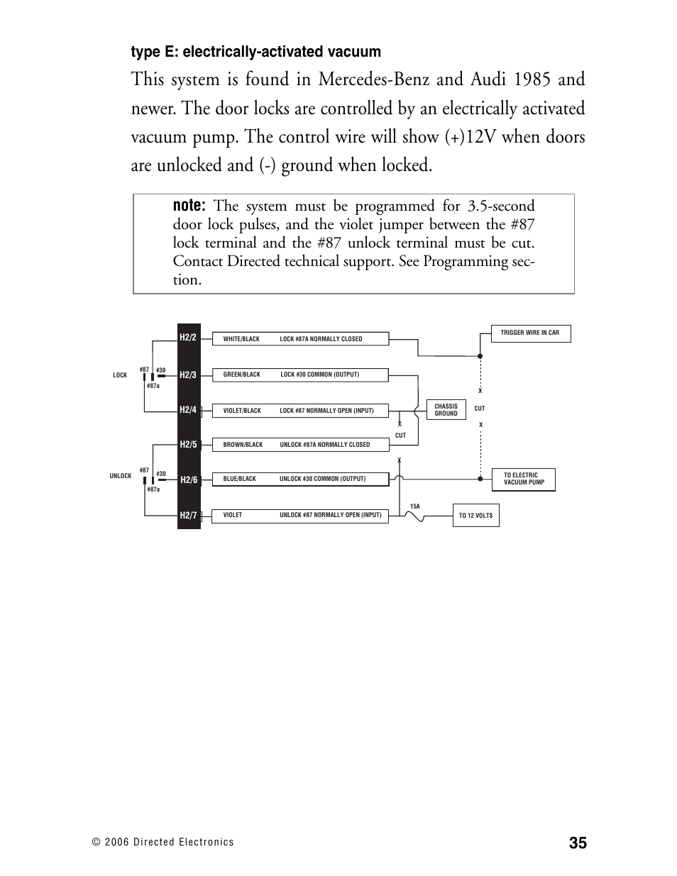 Type e: electrically-activated vacuum | Directed Electronics Ready Remote User Manual | Page 39 / 70