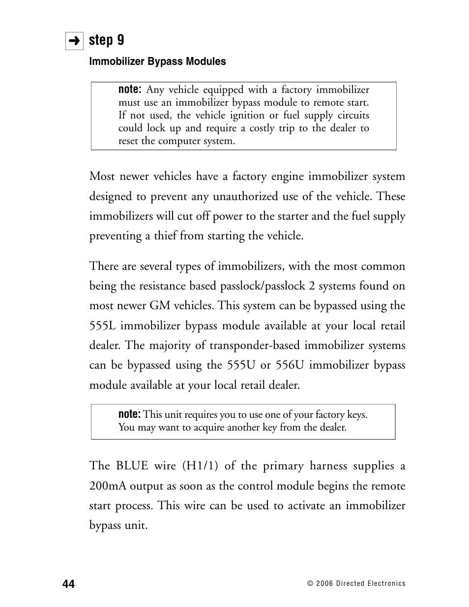 Step 9 | Directed Electronics Ready Remote User Manual | Page 48 / 70
