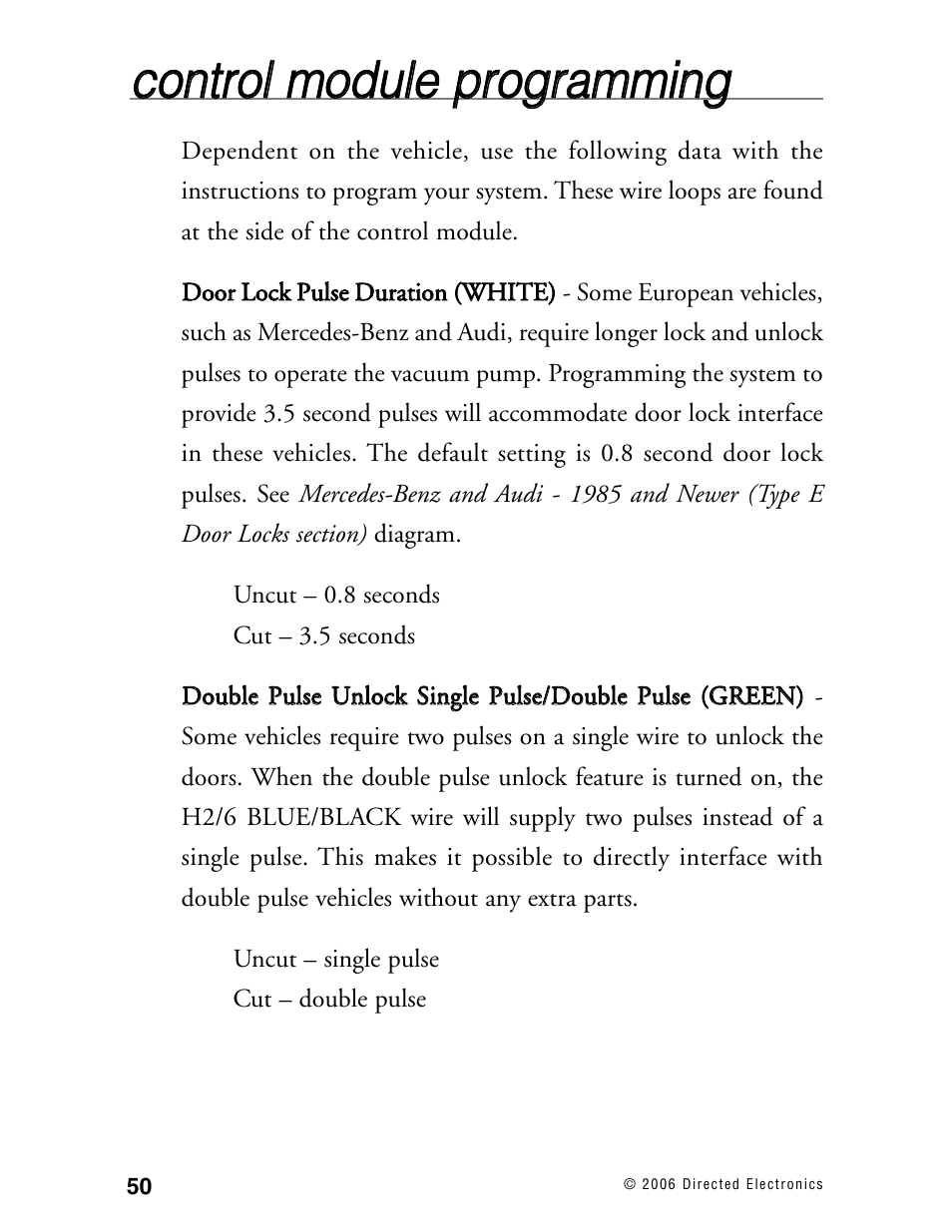 Directed Electronics Ready Remote User Manual | Page 54 / 70