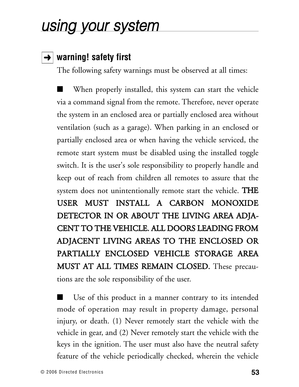 Uussiin ng g yyo ou urr ssyysstte em m | Directed Electronics Ready Remote User Manual | Page 57 / 70