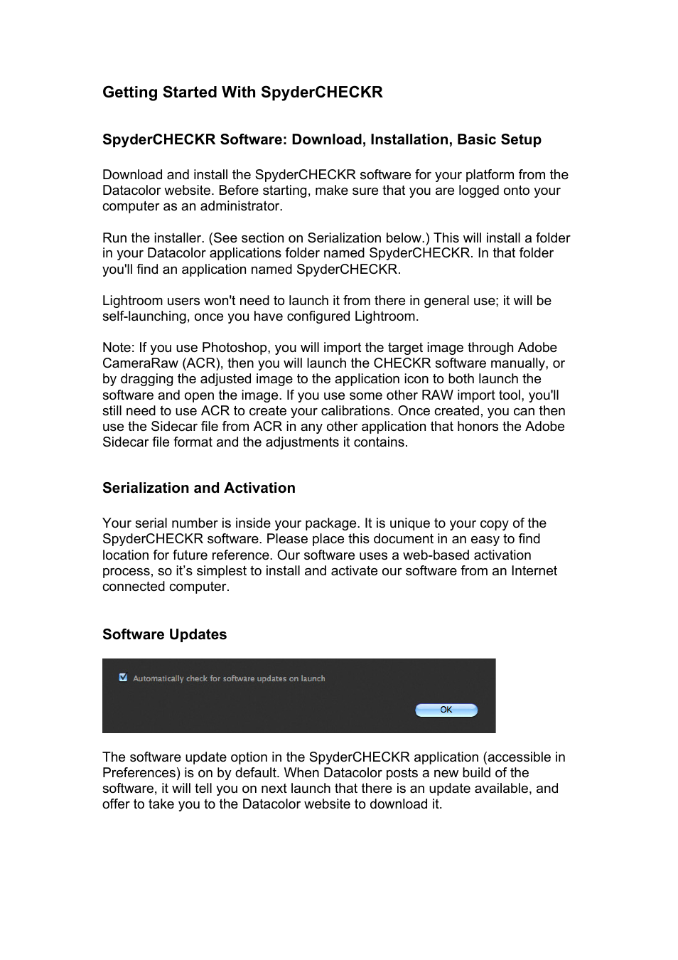 Datacolor SpyderCHECKR Color Chand Calibration Tool for Digital Cameras User Manual | Page 12 / 30