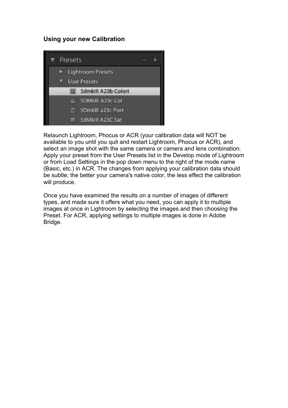 Datacolor SpyderCHECKR Color Chand Calibration Tool for Digital Cameras User Manual | Page 23 / 30
