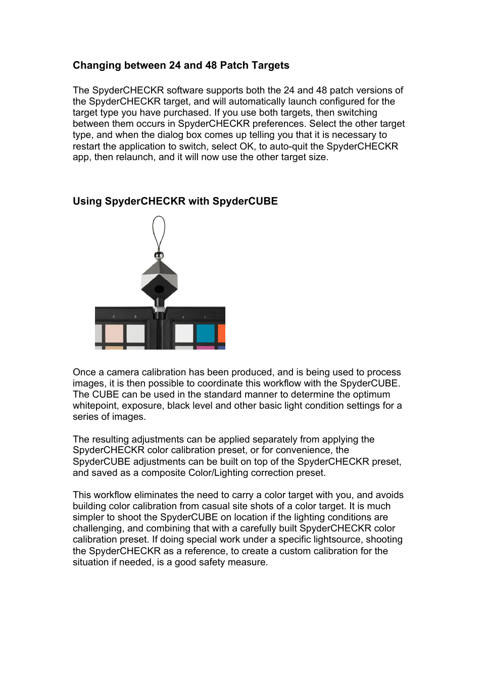 Datacolor SpyderCHECKR Color Chand Calibration Tool for Digital Cameras User Manual | Page 29 / 30