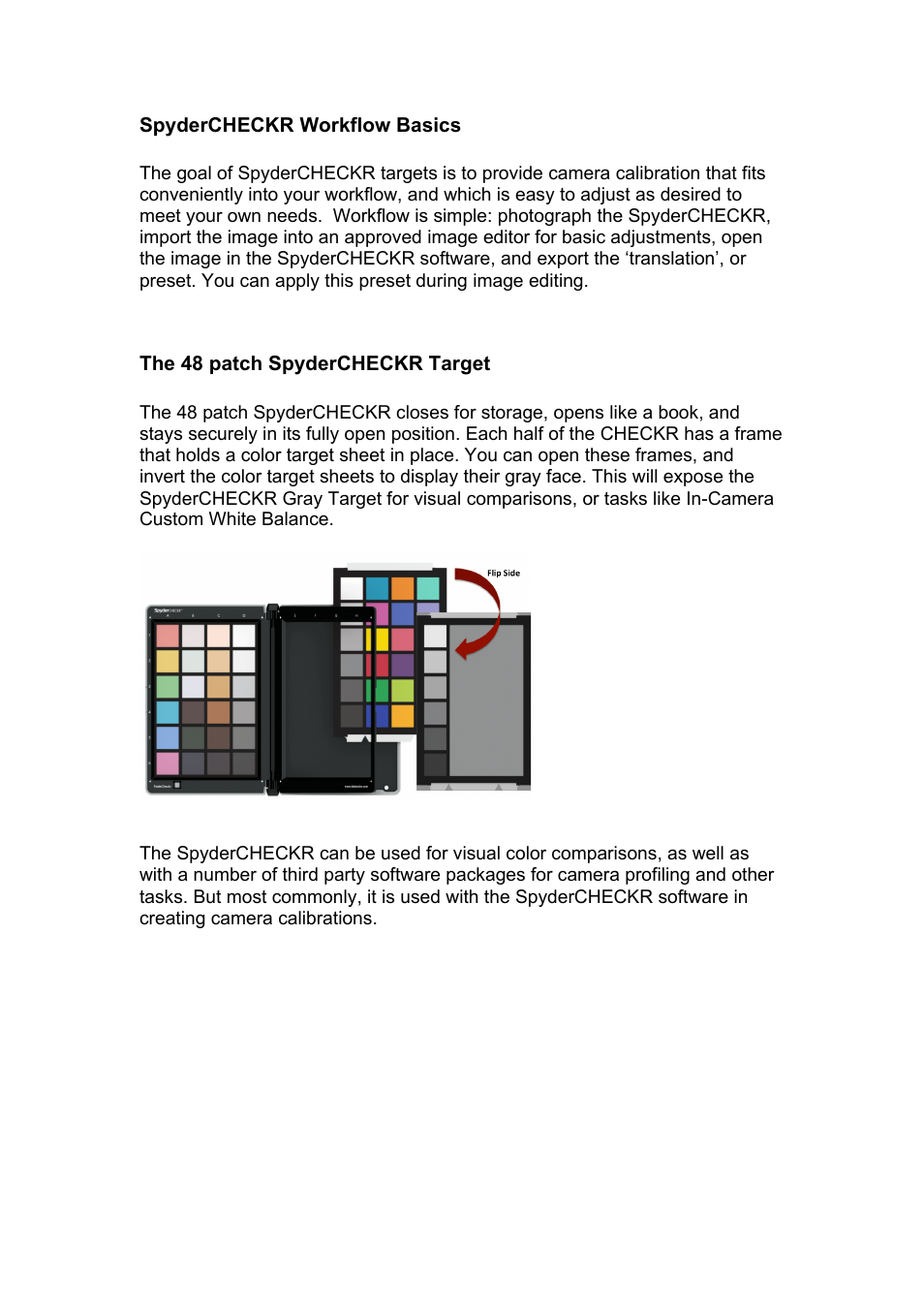 Datacolor SpyderCHECKR Color Chand Calibration Tool for Digital Cameras User Manual | Page 7 / 30