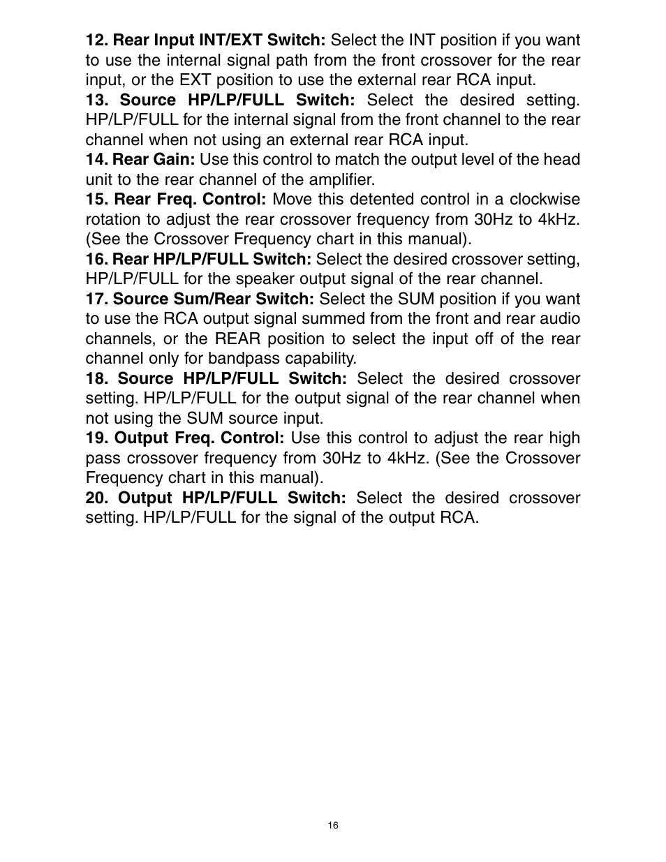 Directed Electronics A1200/4 User Manual | Page 17 / 30