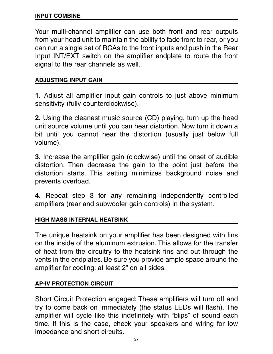 Directed Electronics A1200/4 User Manual | Page 28 / 30