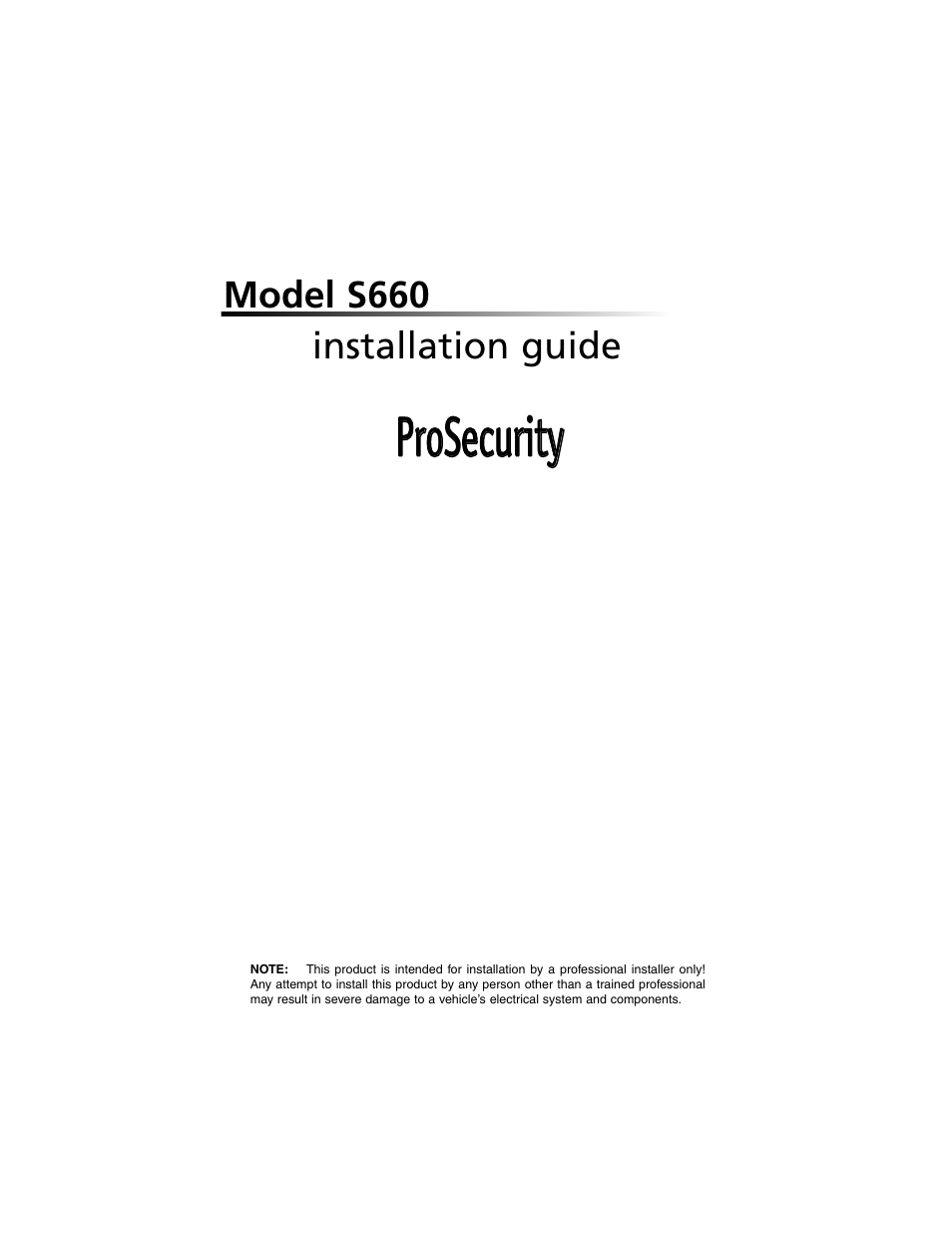 Directed Electronics S660 User Manual | 40 pages