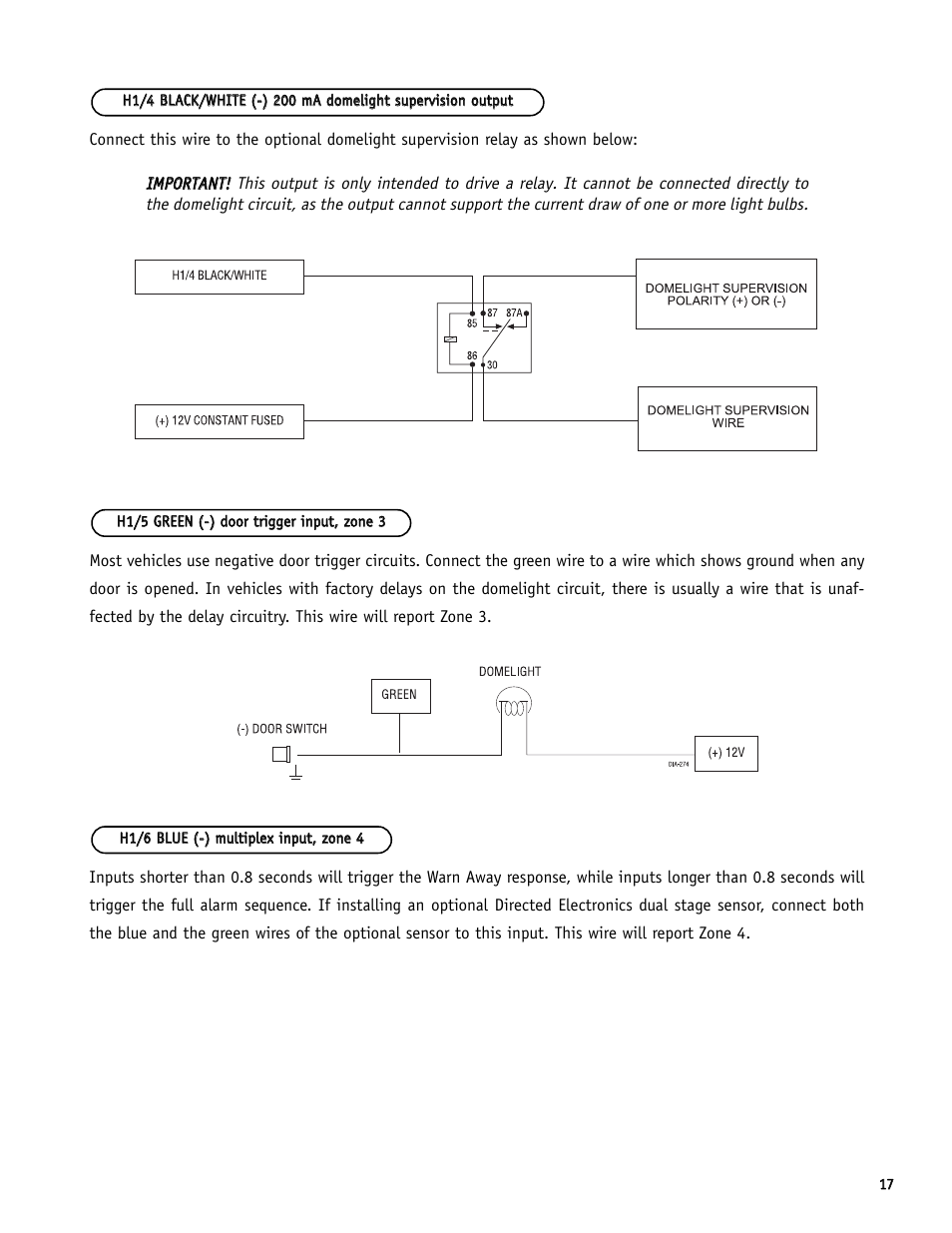 Directed Electronics S660 User Manual | Page 17 / 40