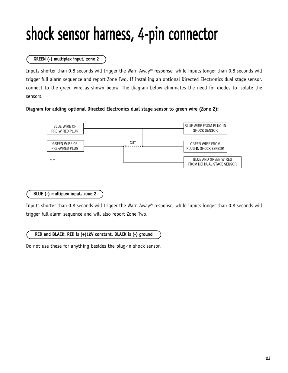 Directed Electronics S660 User Manual | Page 23 / 40