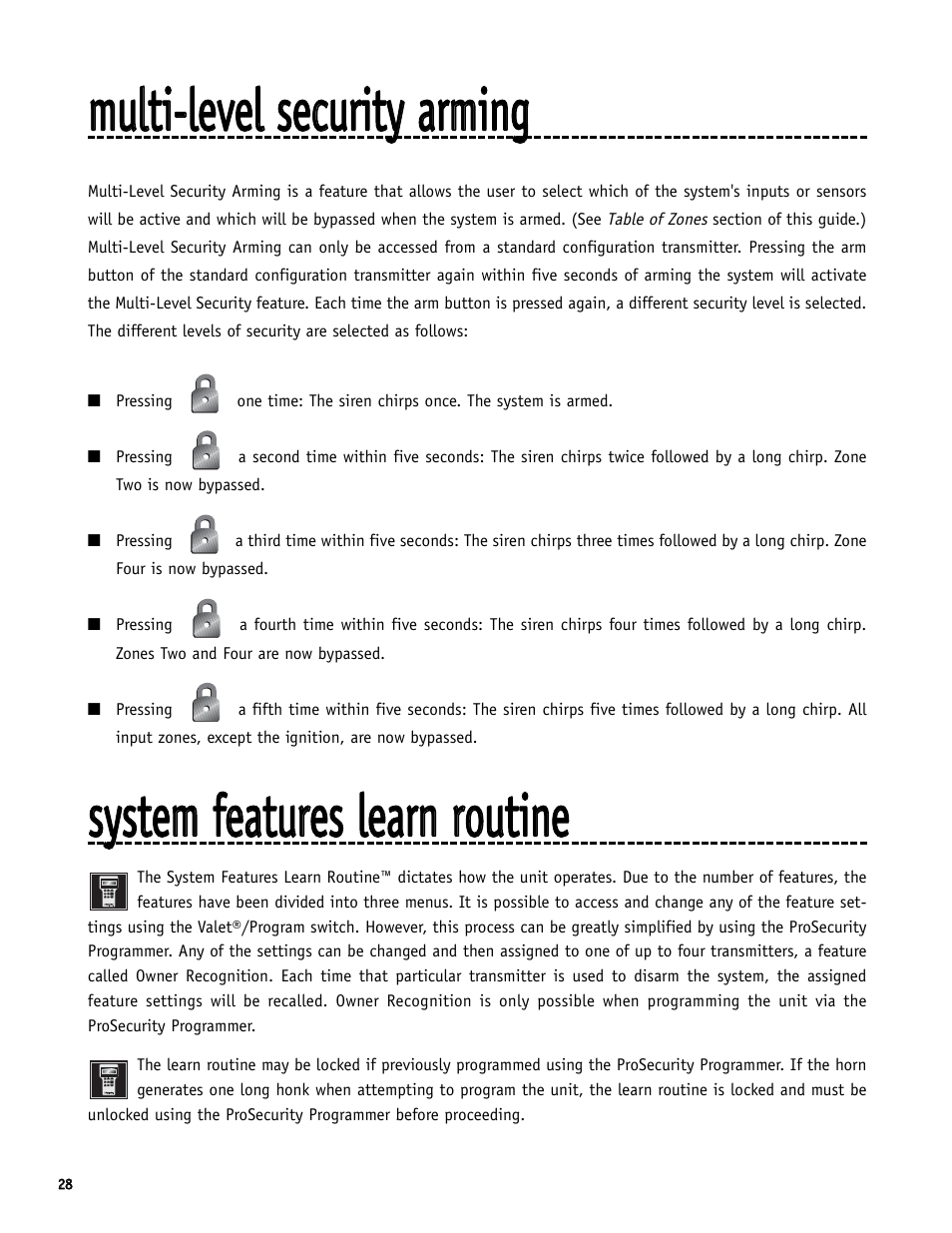 Directed Electronics S660 User Manual | Page 28 / 40