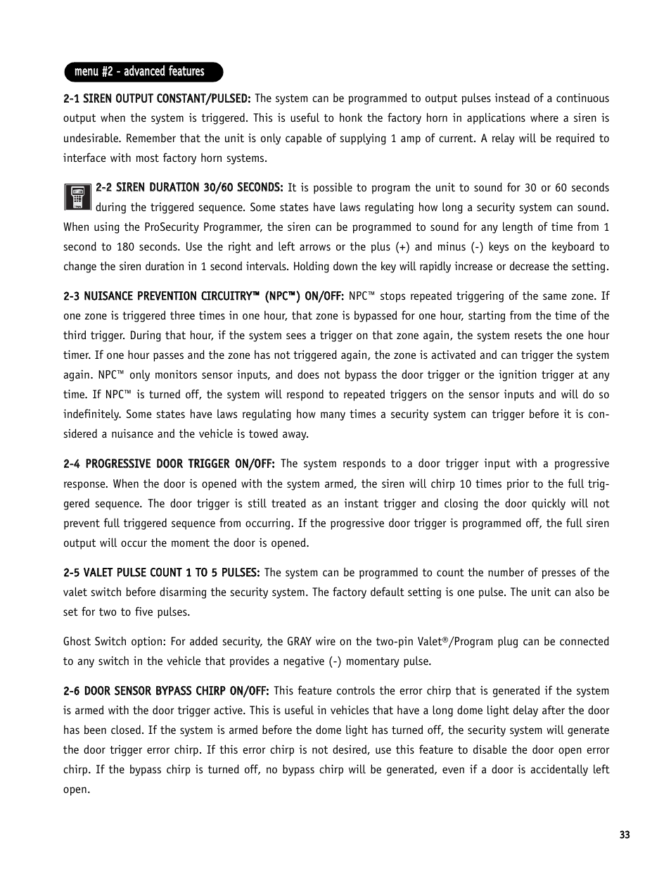 Directed Electronics S660 User Manual | Page 33 / 40