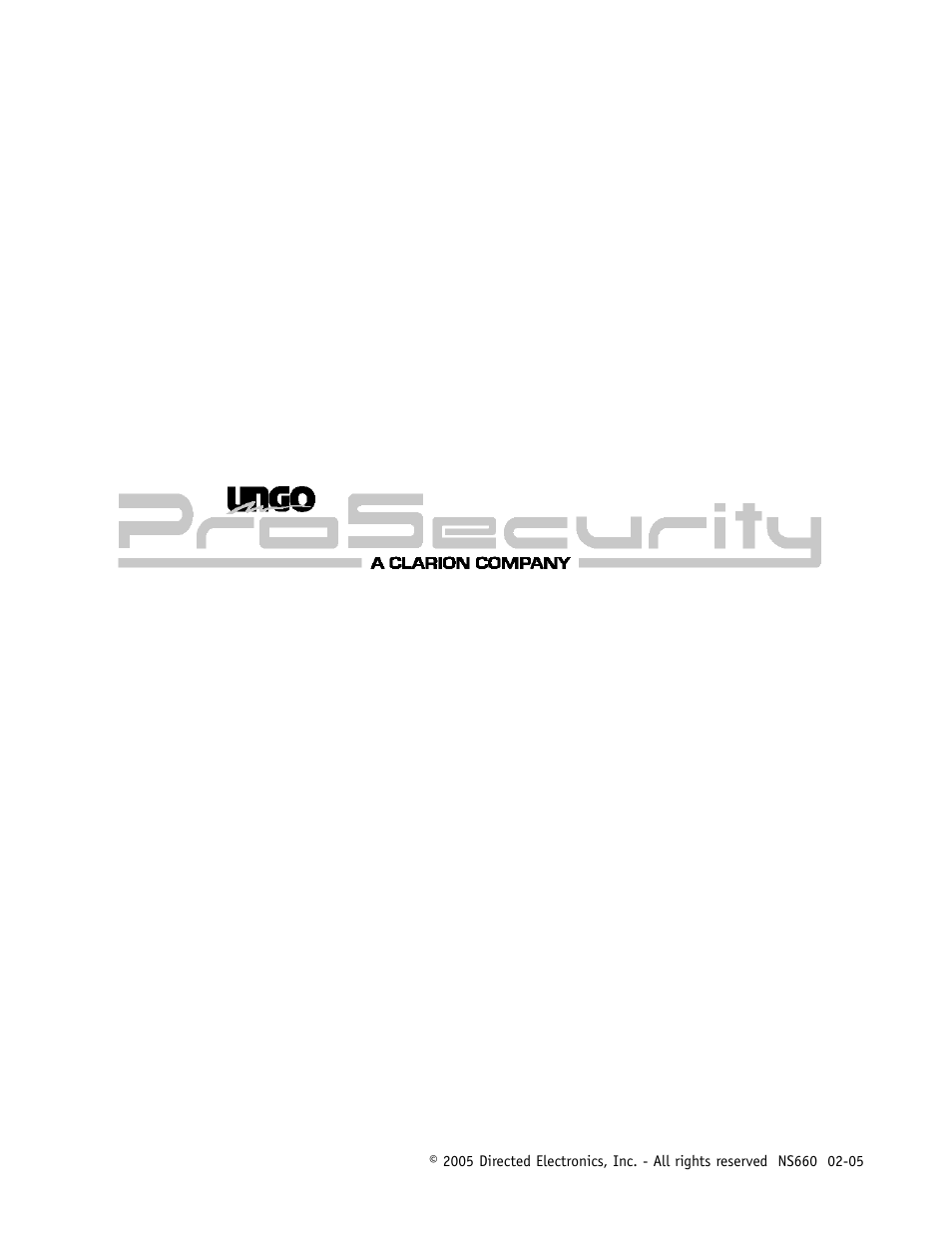 Get started get protected | Directed Electronics S660 User Manual | Page 40 / 40
