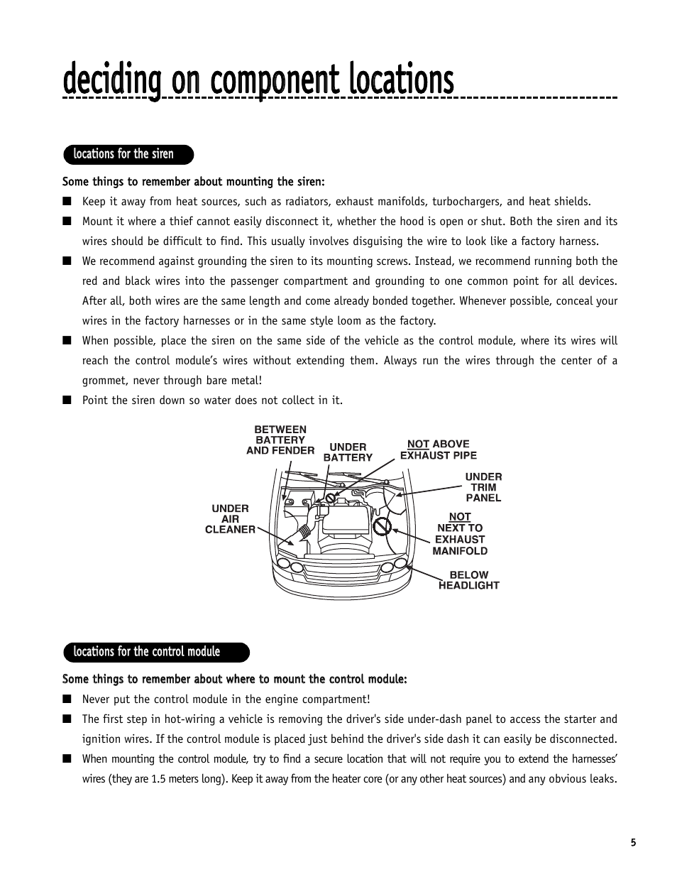 Directed Electronics S660 User Manual | Page 5 / 40